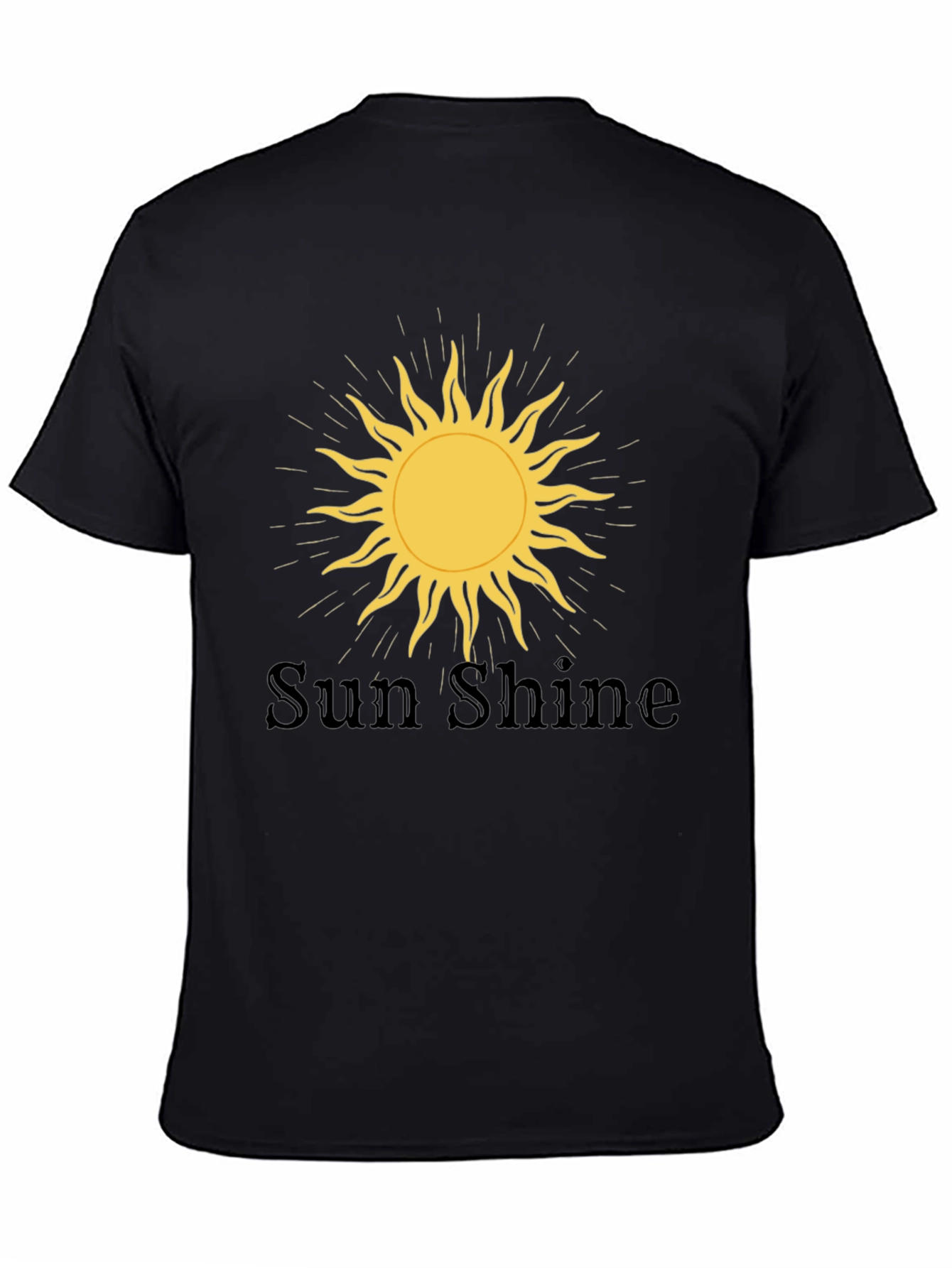 Sunshine Graphic Tee - Mens Black T-Shirt