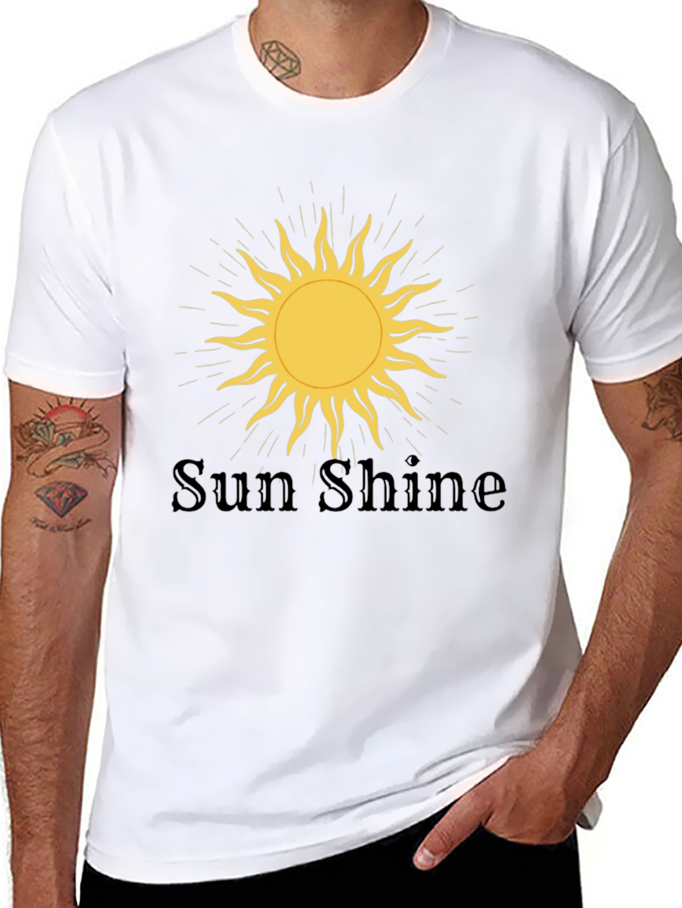 Sunshine Graphic Tee - Mens Black T-Shirt