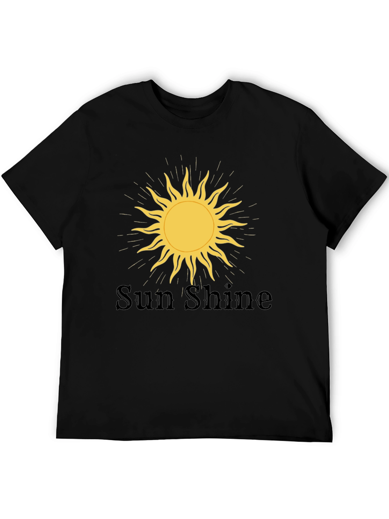 Sunshine Graphic Tee - Mens Black T-Shirt