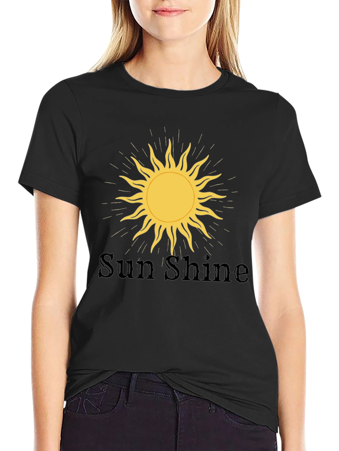 Sunshine Graphic Tee - Mens Black T-Shirt