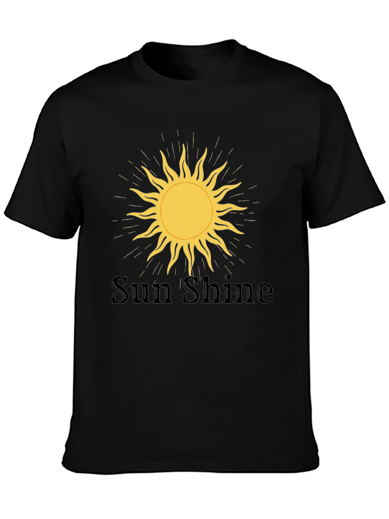 Sunshine Graphic Tee - Mens Black T-Shirt