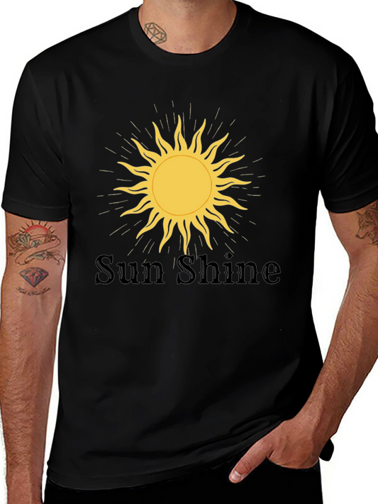 Sunshine Graphic Tee - Mens Black T-Shirt