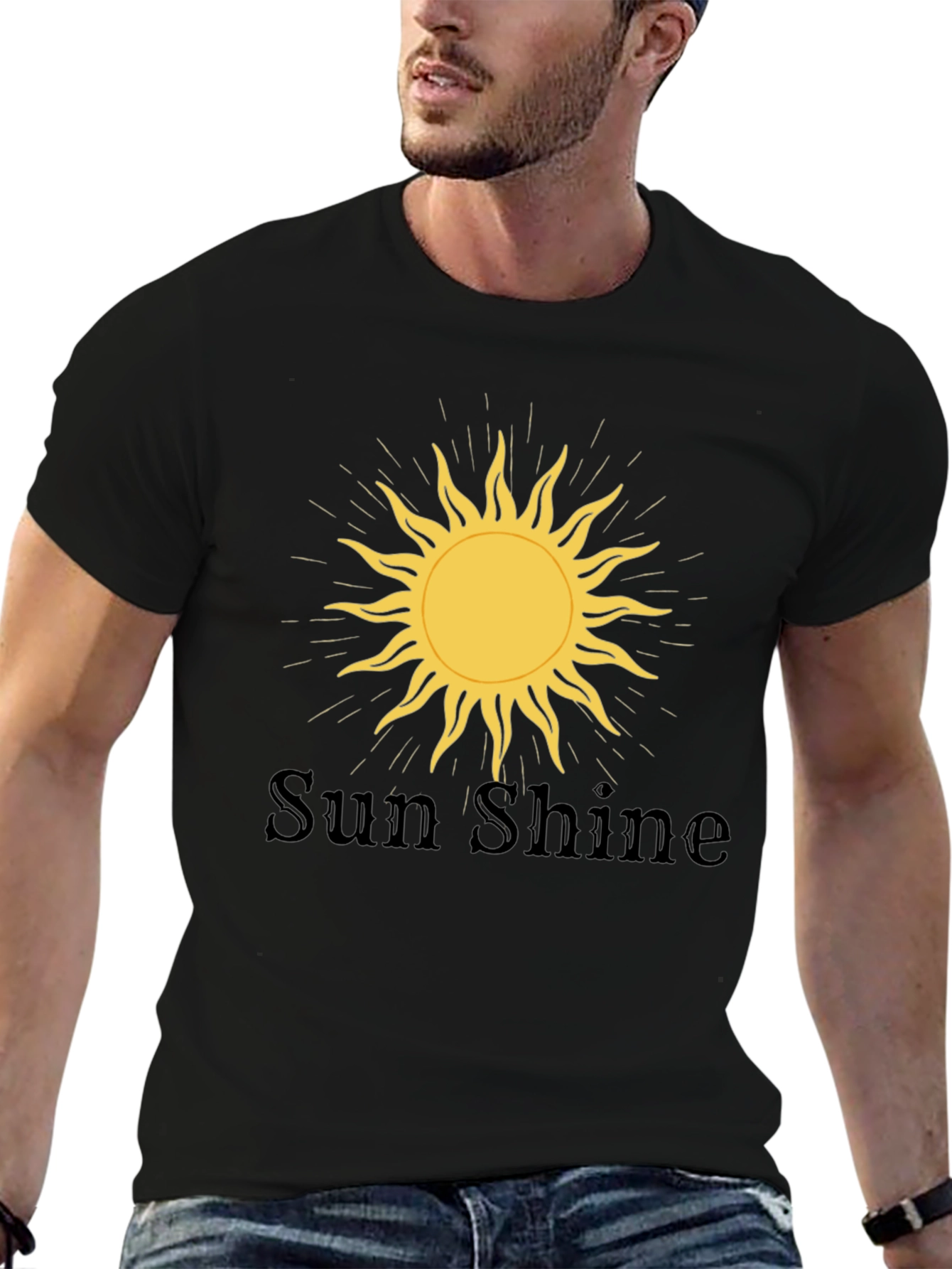 Sunshine Graphic Tee - Mens Black T-Shirt