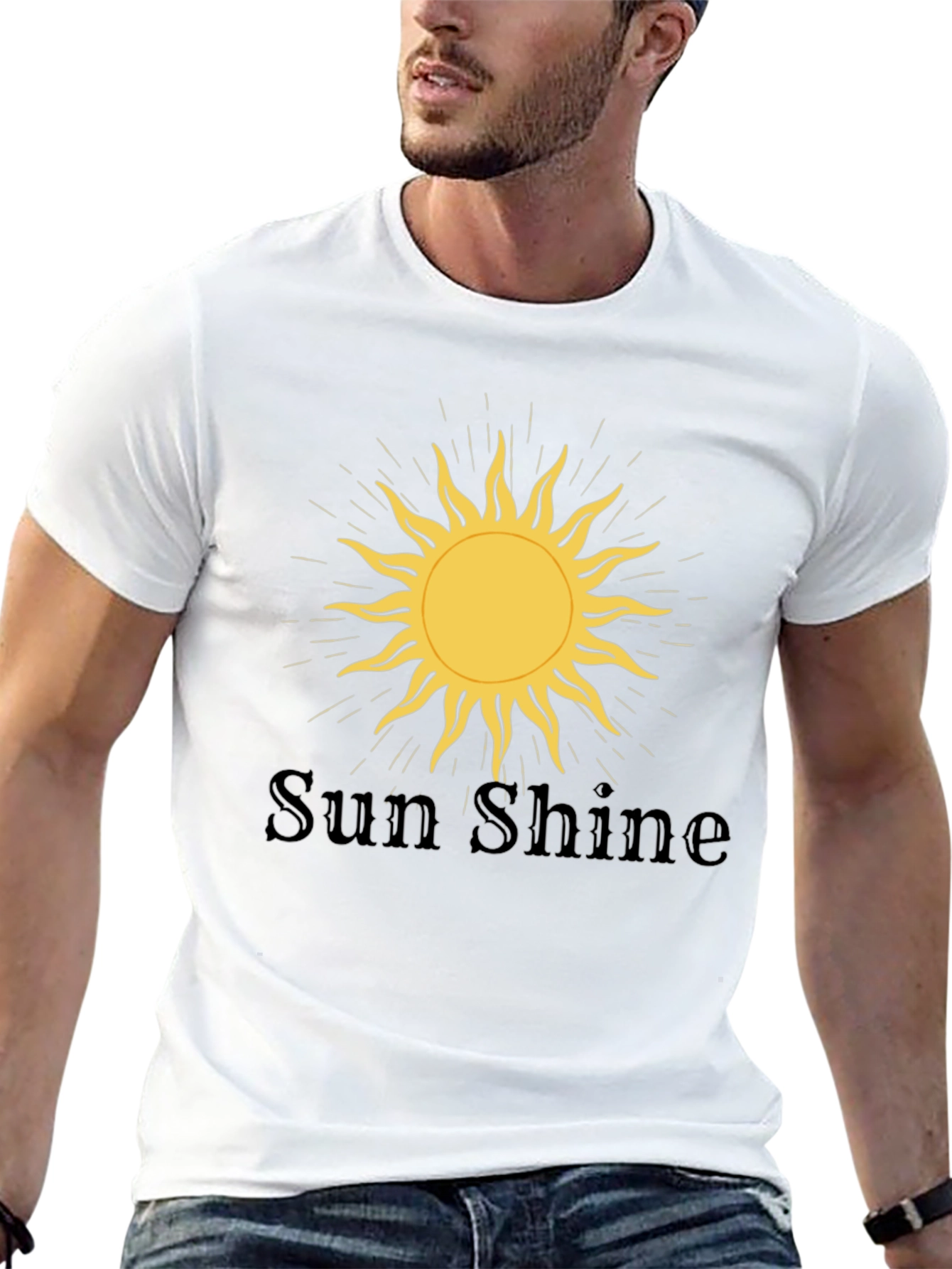 Sunshine Graphic Tee - Mens Black T-Shirt