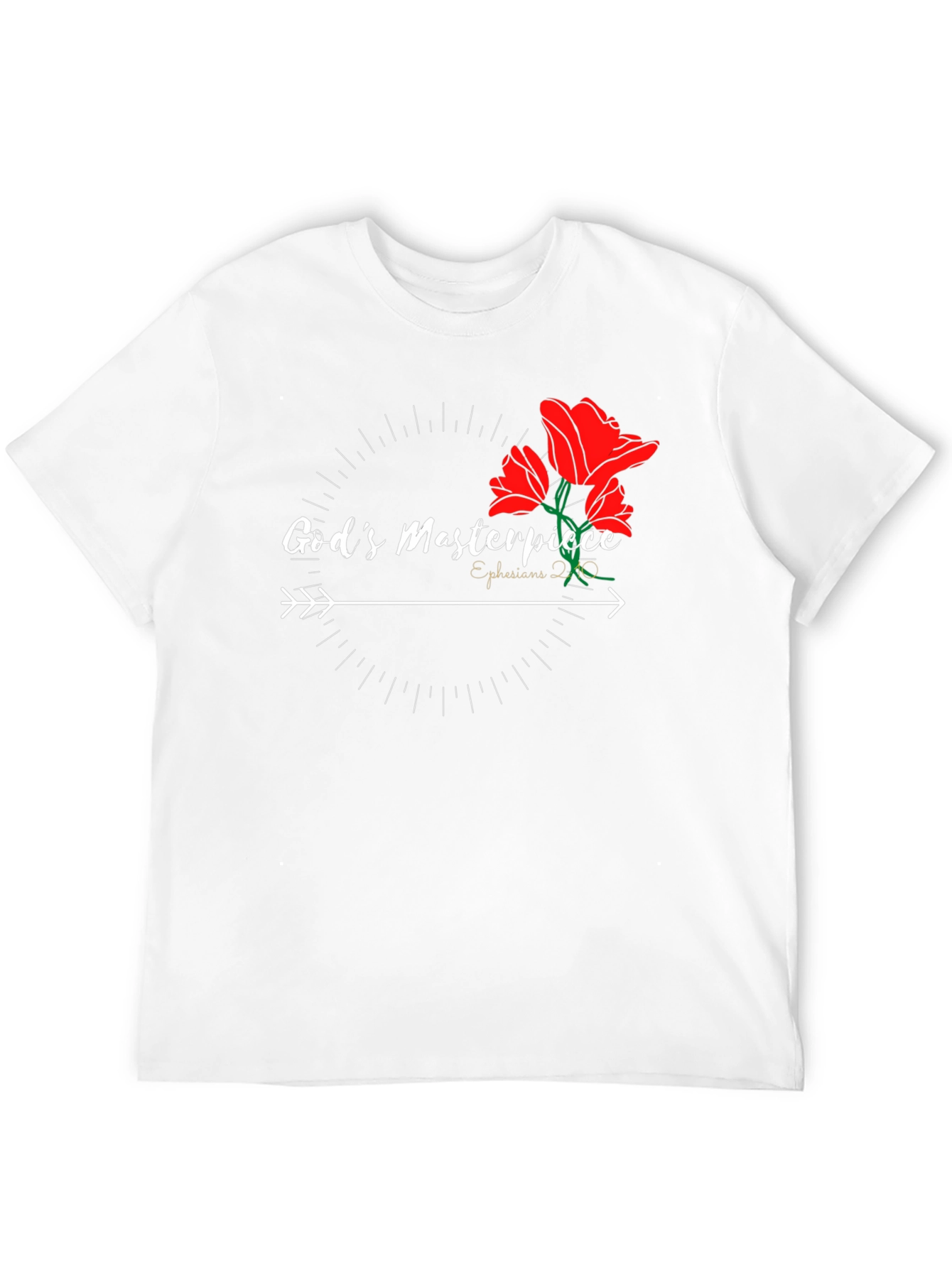 Gods Masterpiece Graphic Tee - Black Cotton Blend