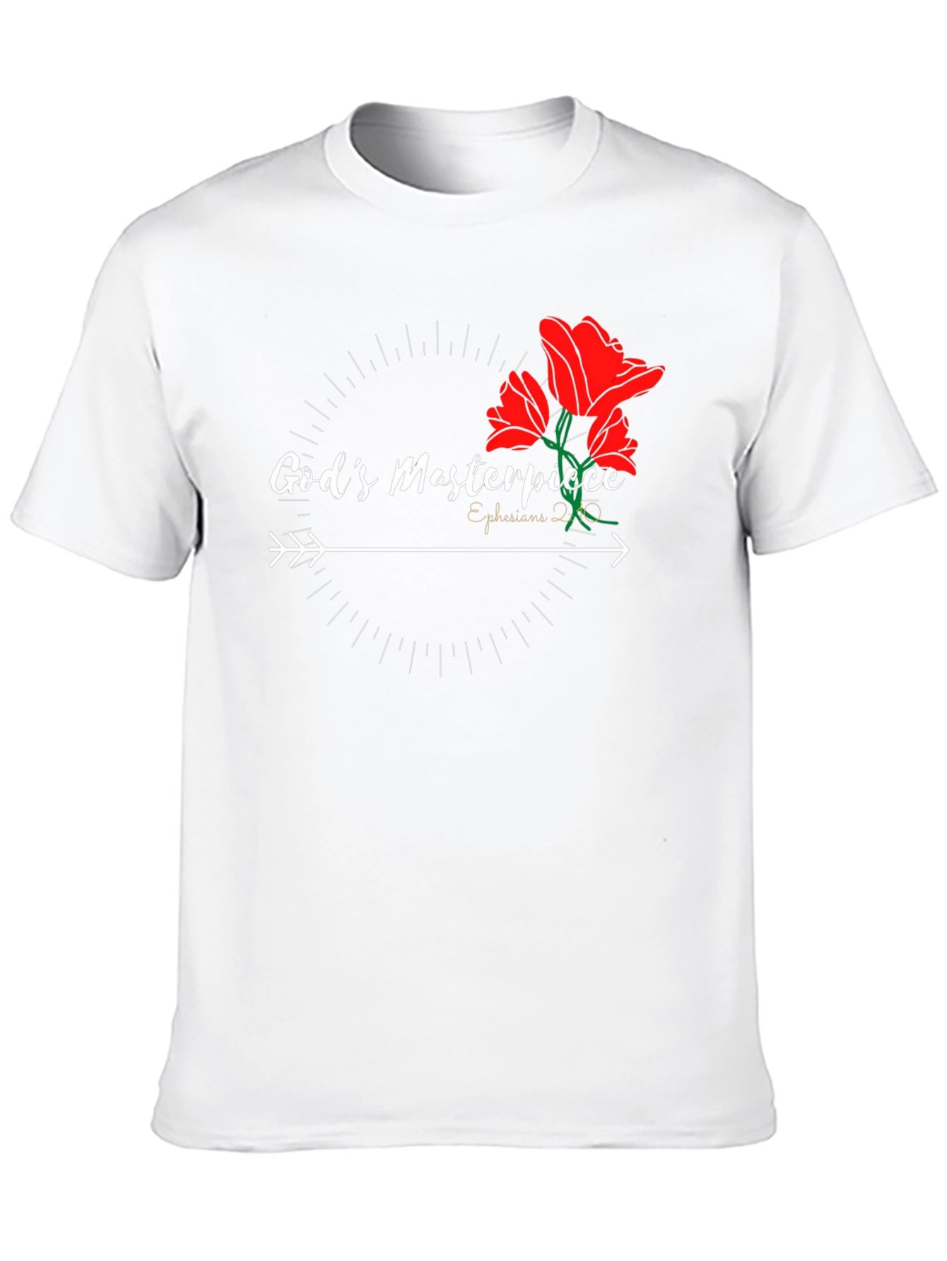 Gods Masterpiece Graphic Tee - Black Cotton Blend
