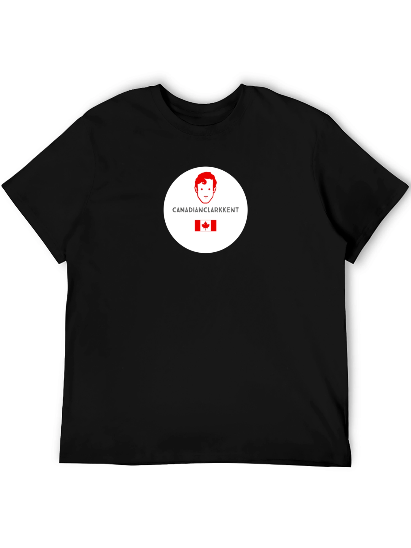 Canadian Clark Kent T-Shirt - Black Graphic Print