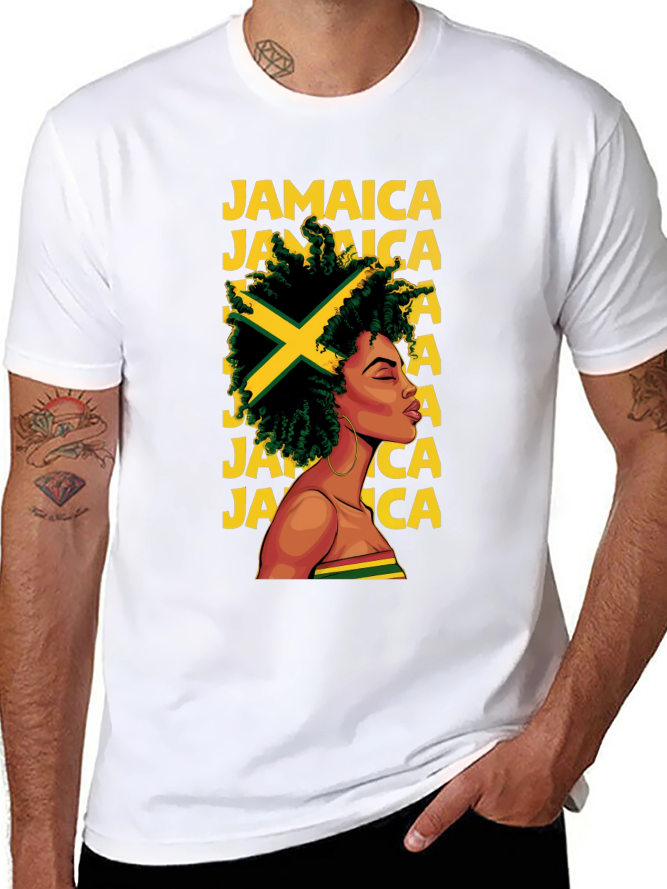 Jamaica Pride Tee - Stylish Afro-Caribbean Flag T-Shirt