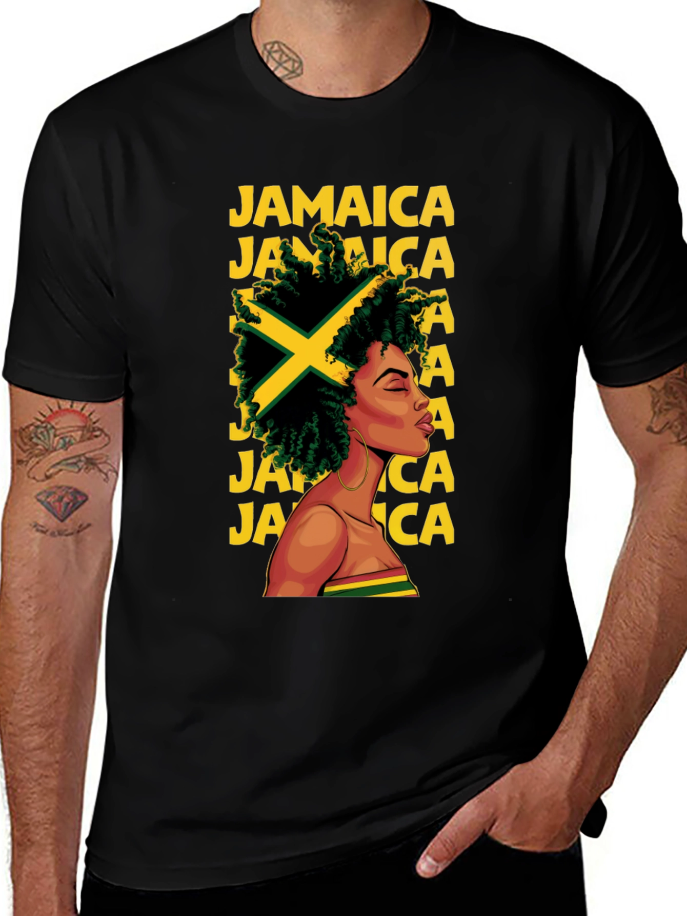 Jamaica Pride Tee - Stylish Afro-Caribbean Flag T-Shirt