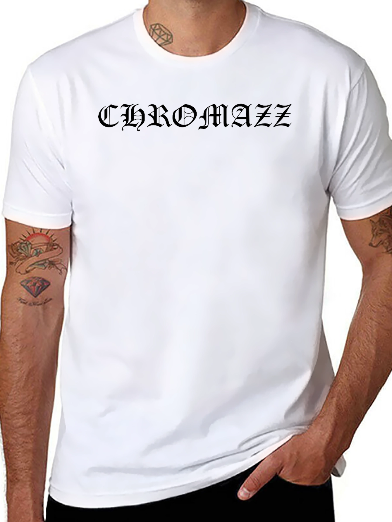 Chromazz Graphic Tee - Black Cotton Blend