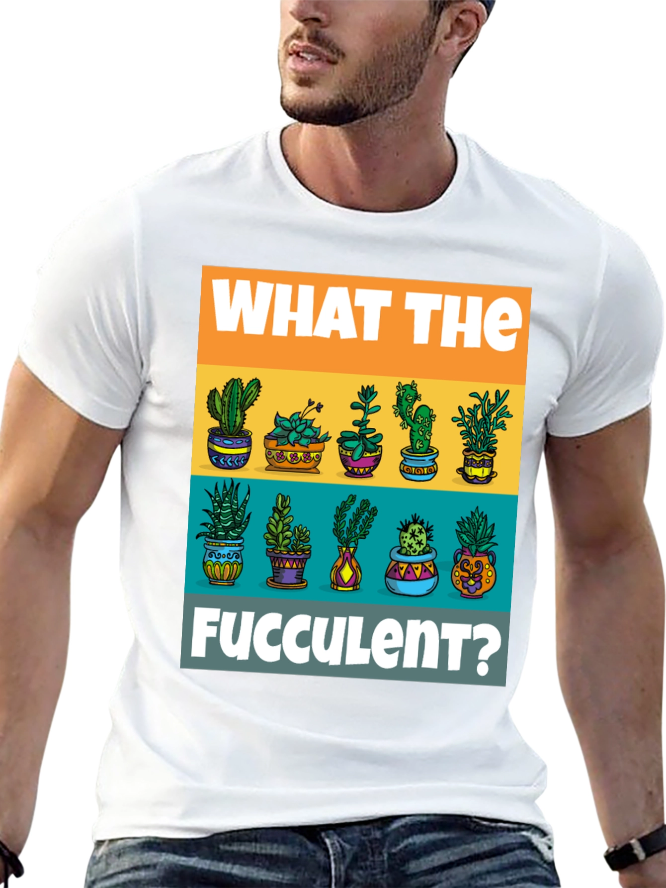 What The Fucculent T-Shirt - Plant Lover Tee