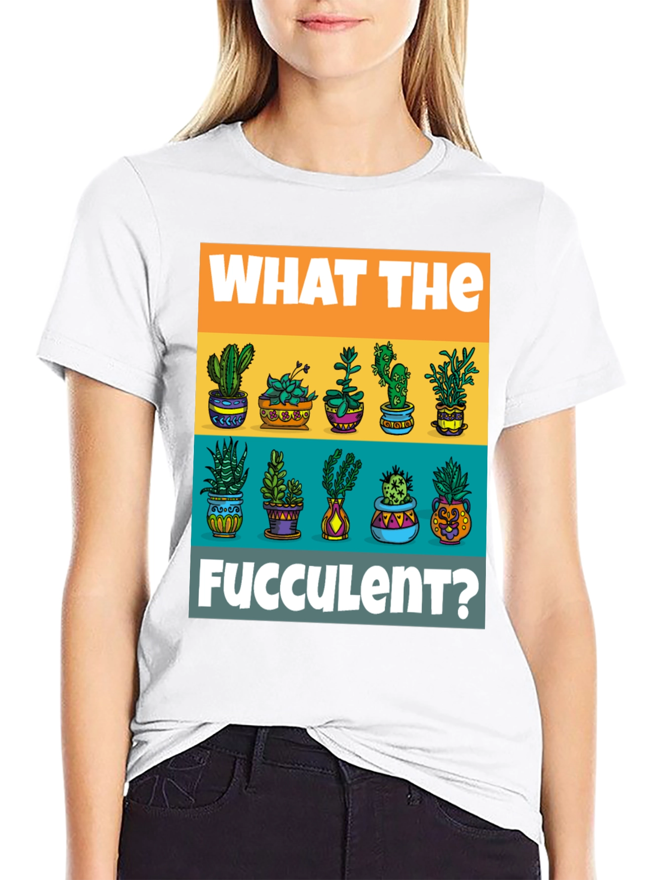 What The Fucculent T-Shirt - Plant Lover Tee