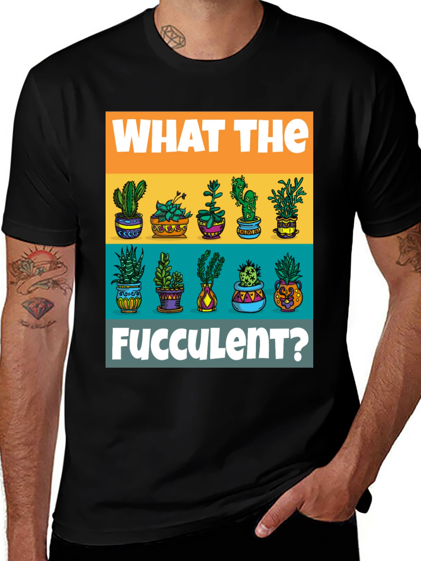What The Fucculent T-Shirt - Plant Lover Tee