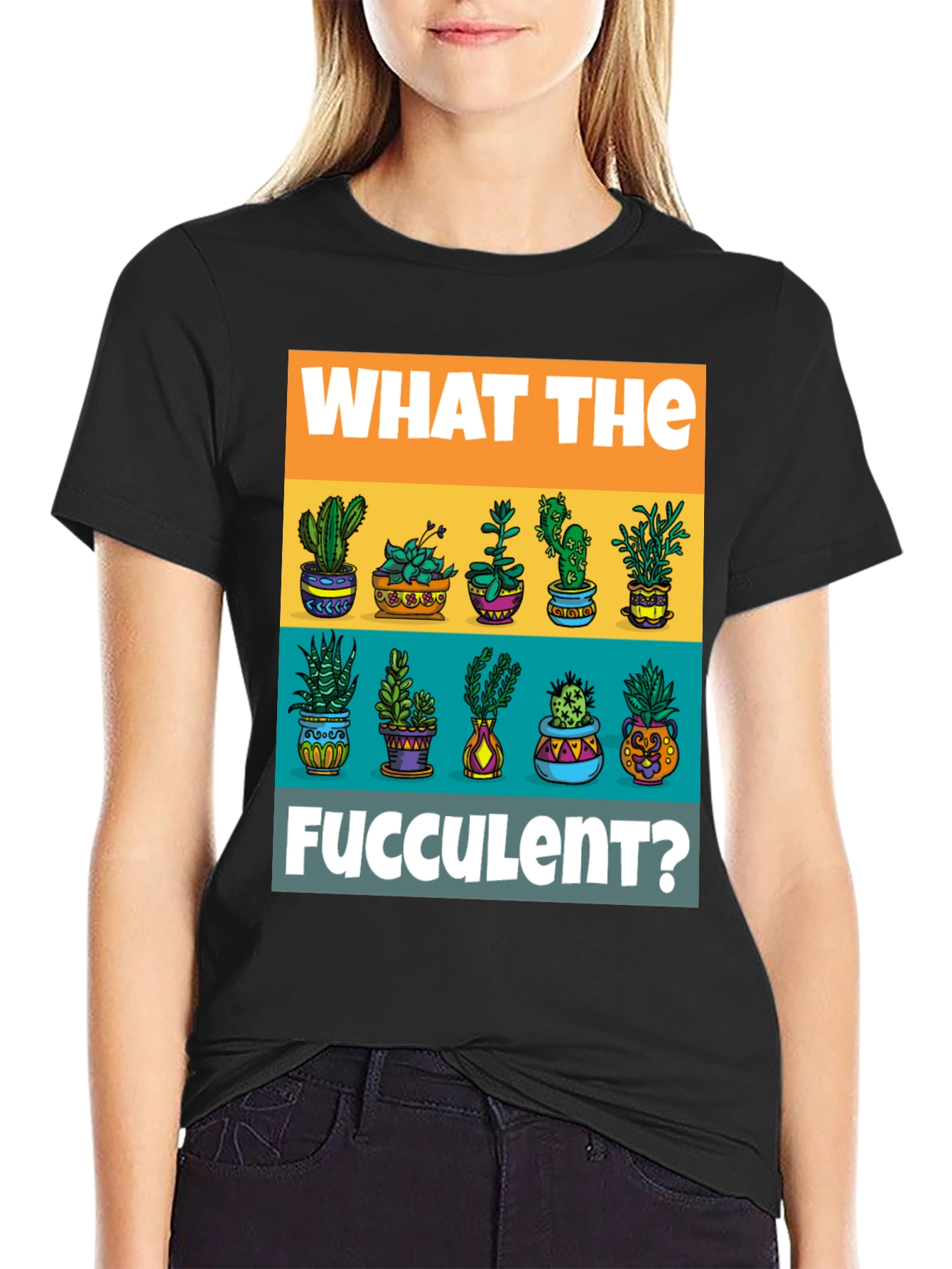 What The Fucculent T-Shirt - Plant Lover Tee