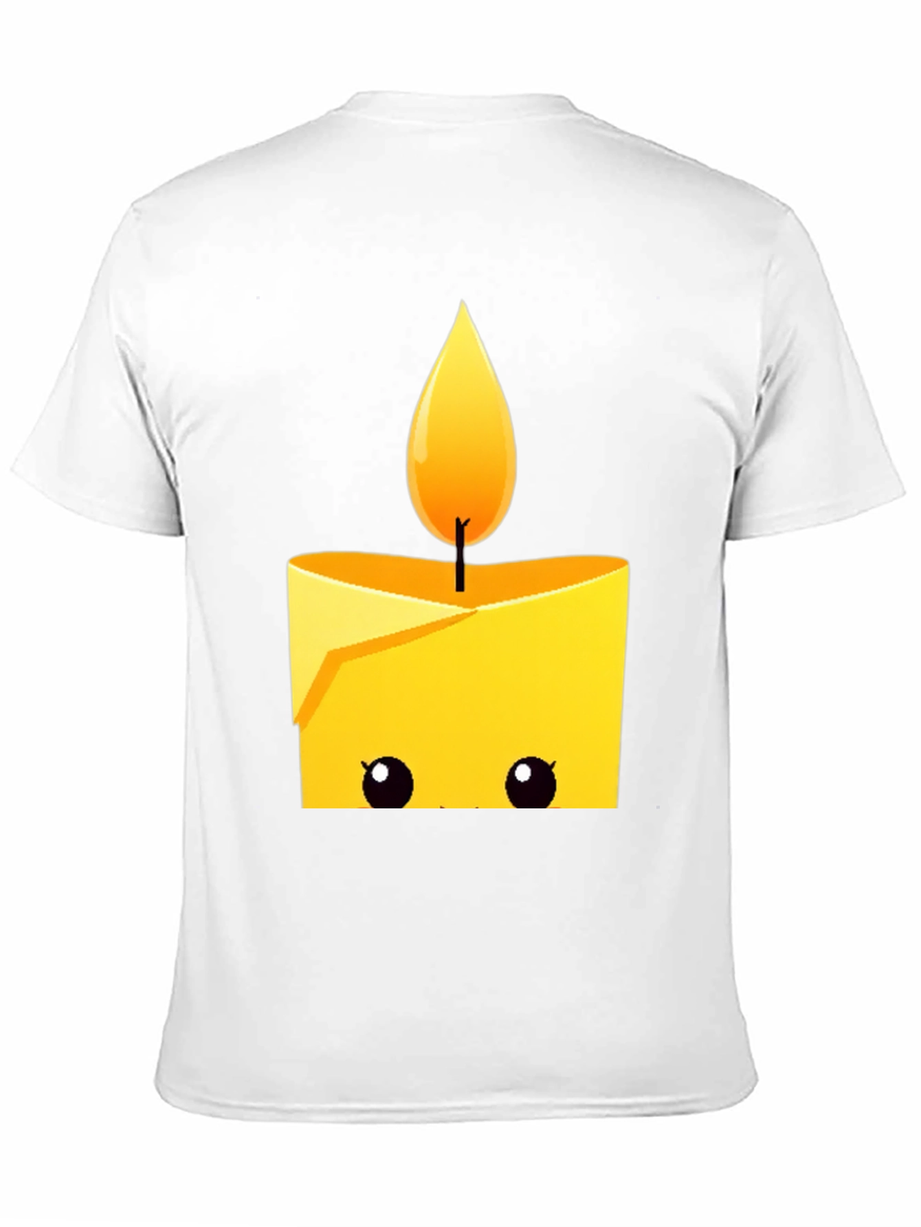 Cute Candle Graphic T-Shirt - Black Cotton Tee