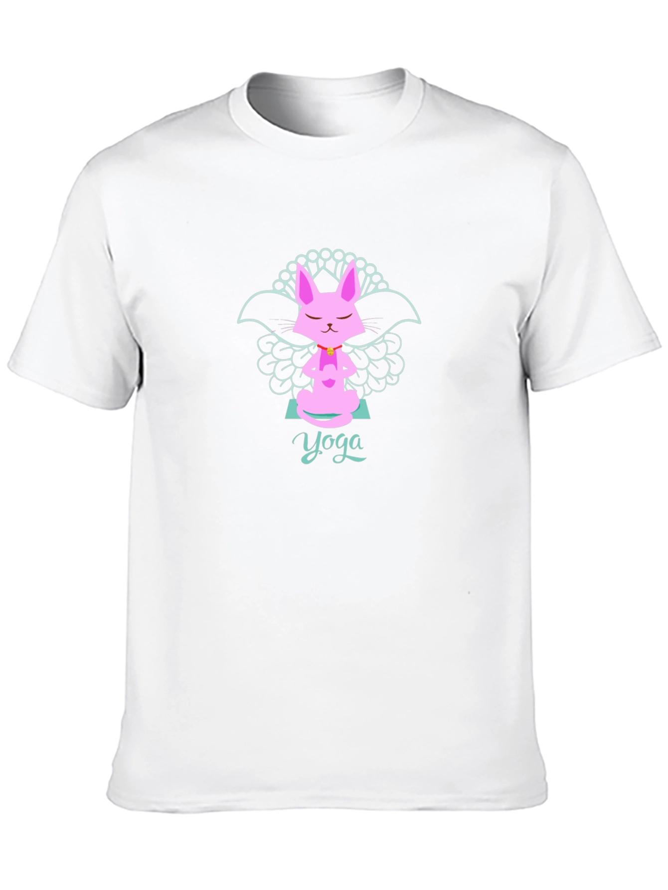 Yoga Bunny Black T-Shirt - Meditating Rabbit Tee