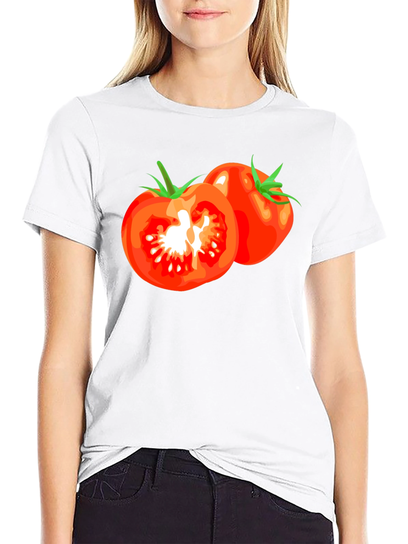 Tomato Graphic T-Shirt - Fresh & Fun Design!