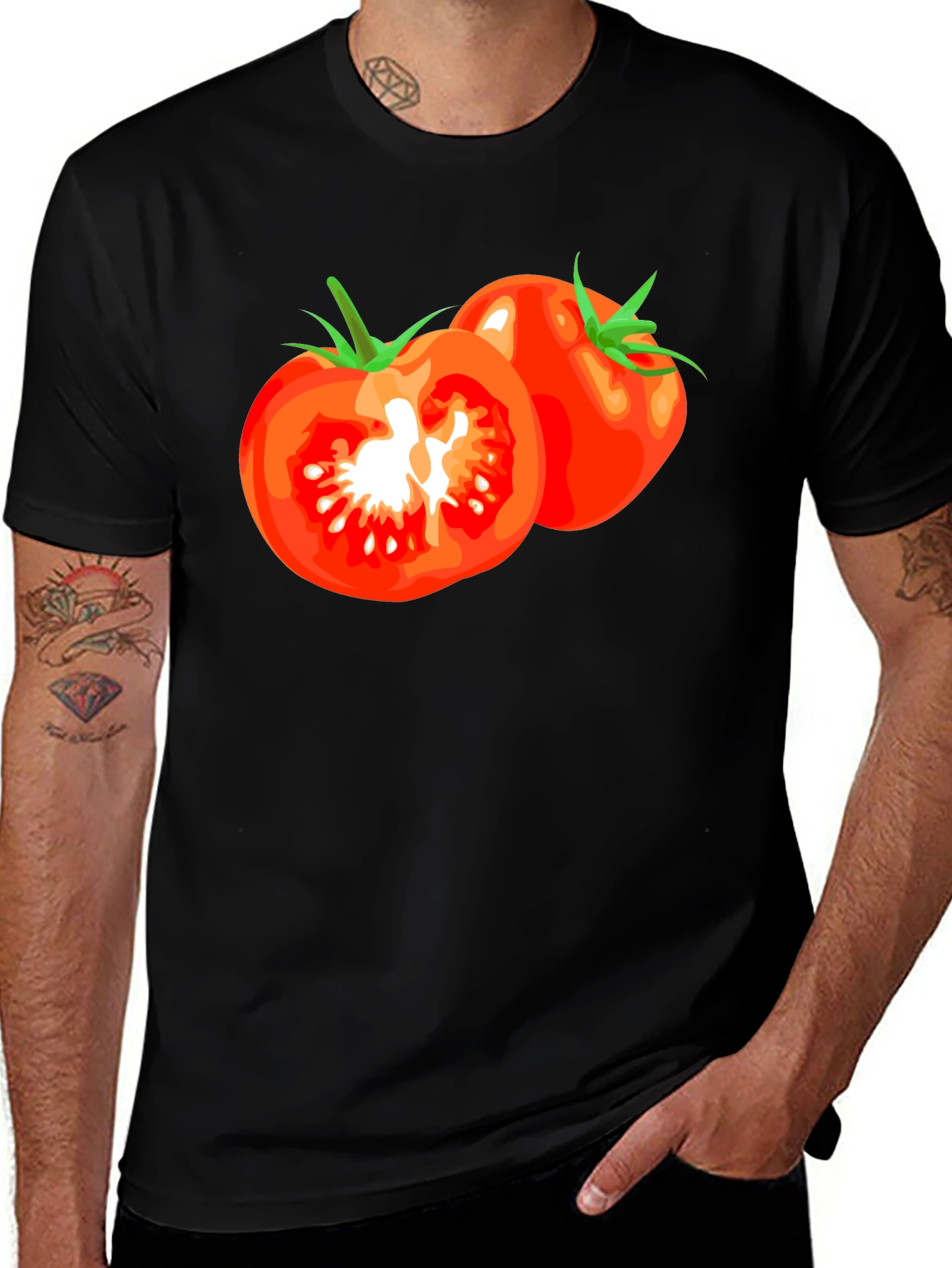 Tomato Graphic T-Shirt - Fresh & Fun Design!