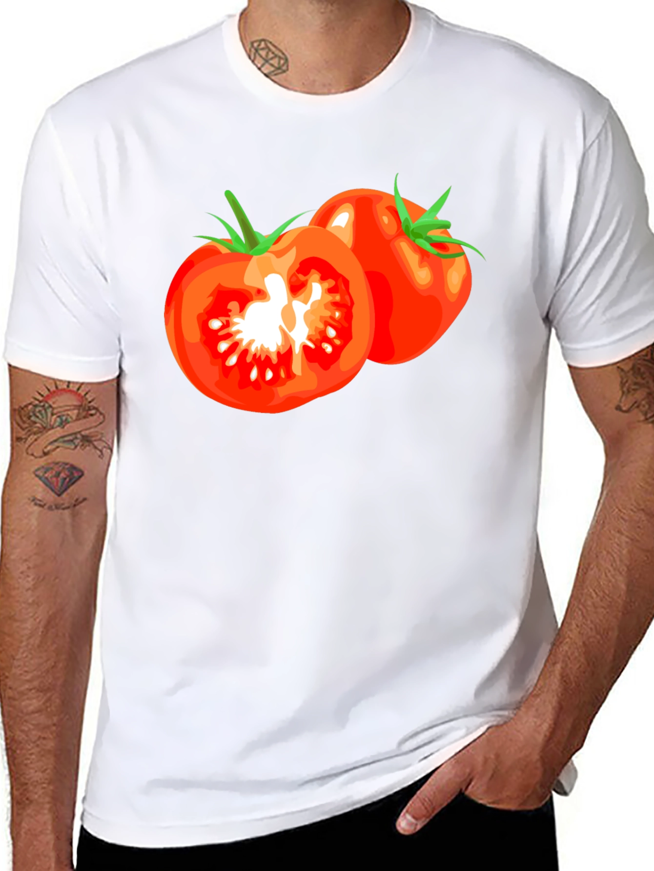 Tomato Graphic T-Shirt - Fresh & Fun Design!
