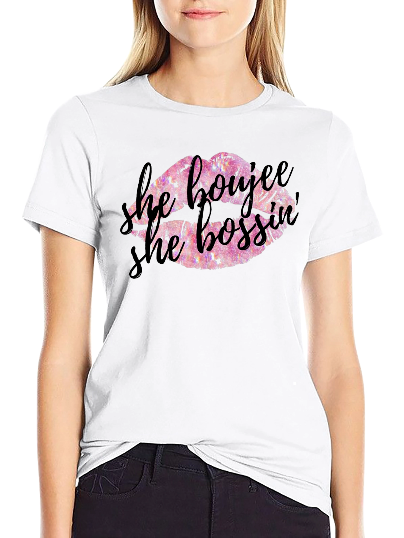 He Boujee She Bossy Graphic Tee