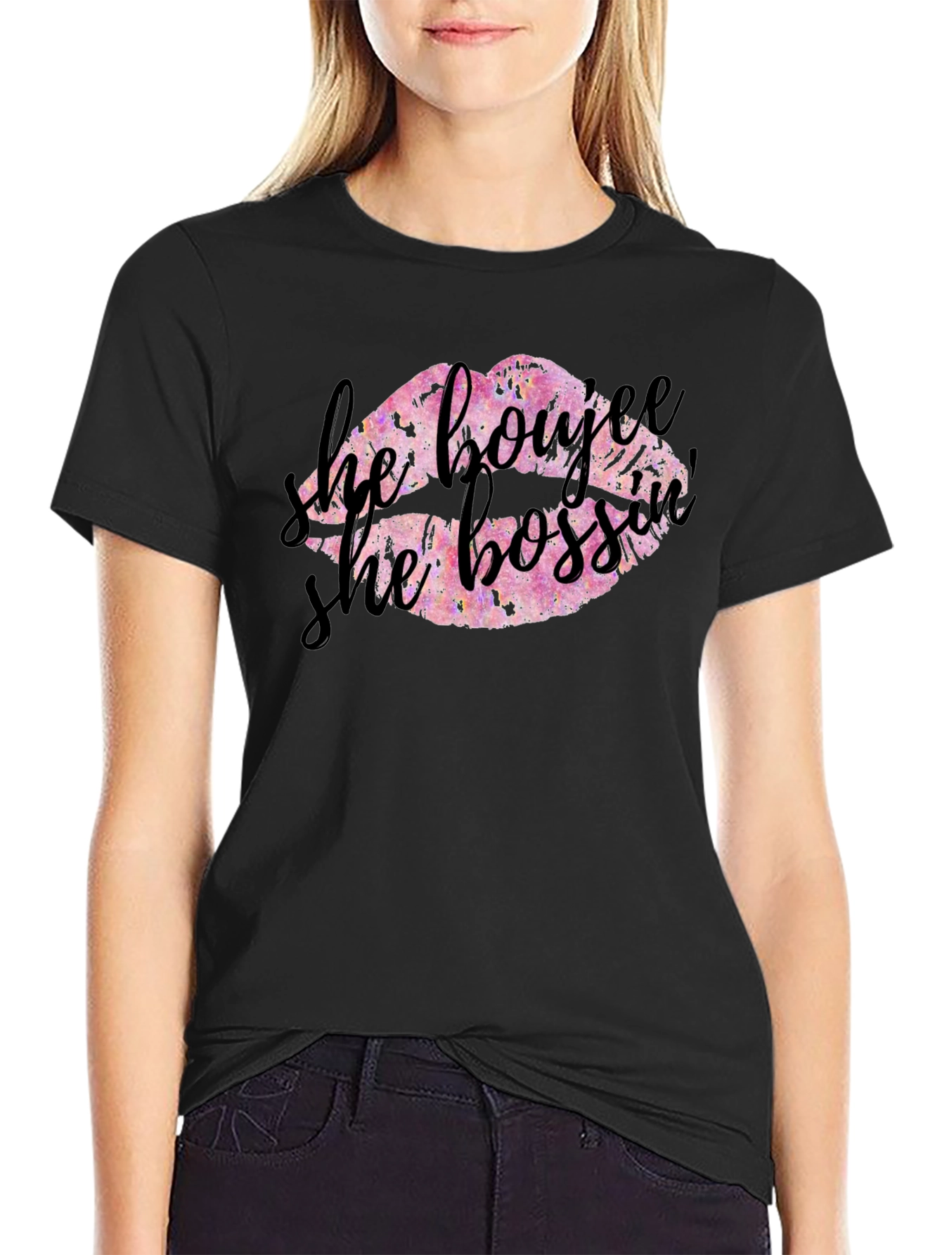 He Boujee She Bossy Graphic Tee