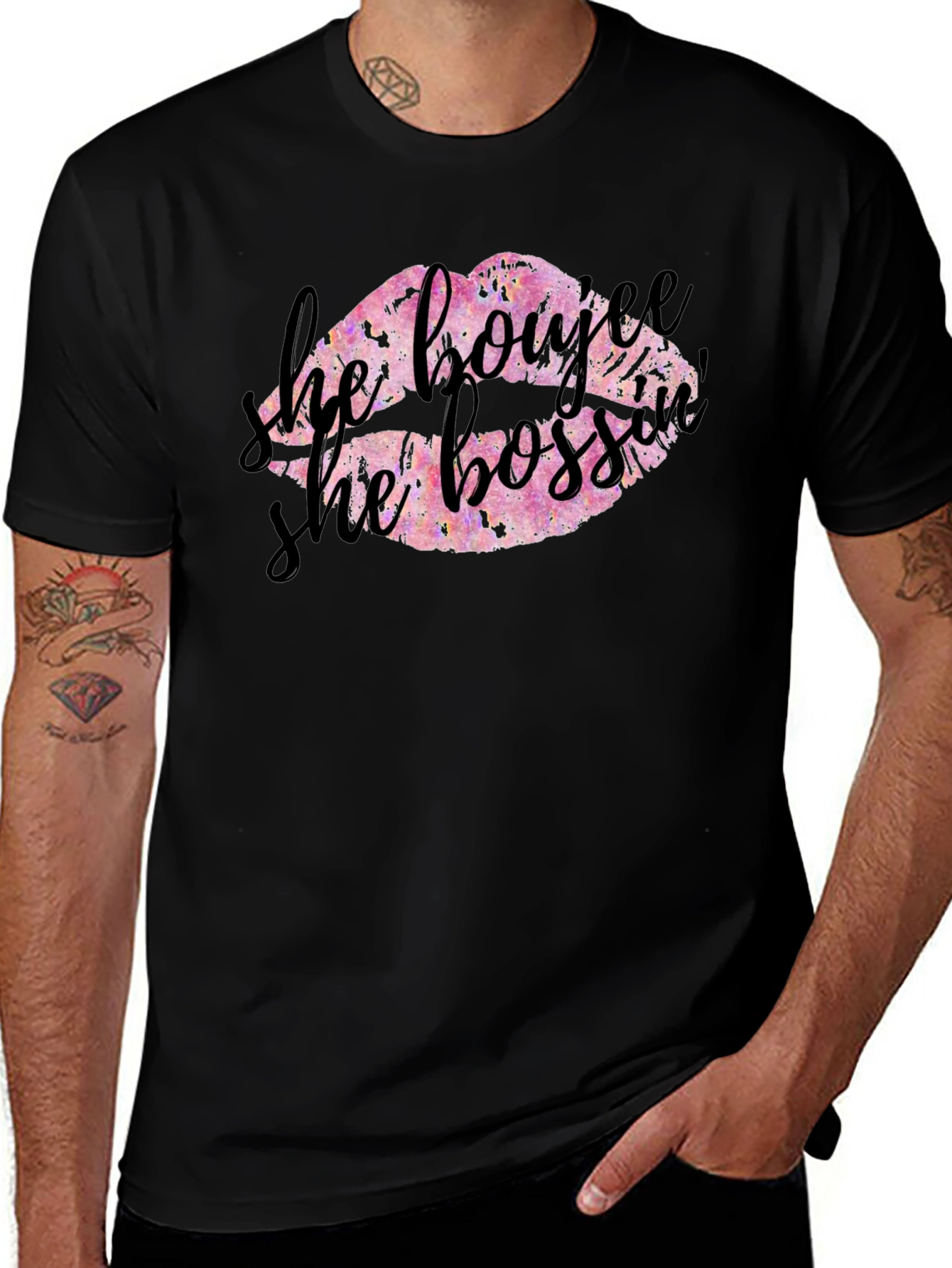 He Boujee She Bossy Graphic Tee
