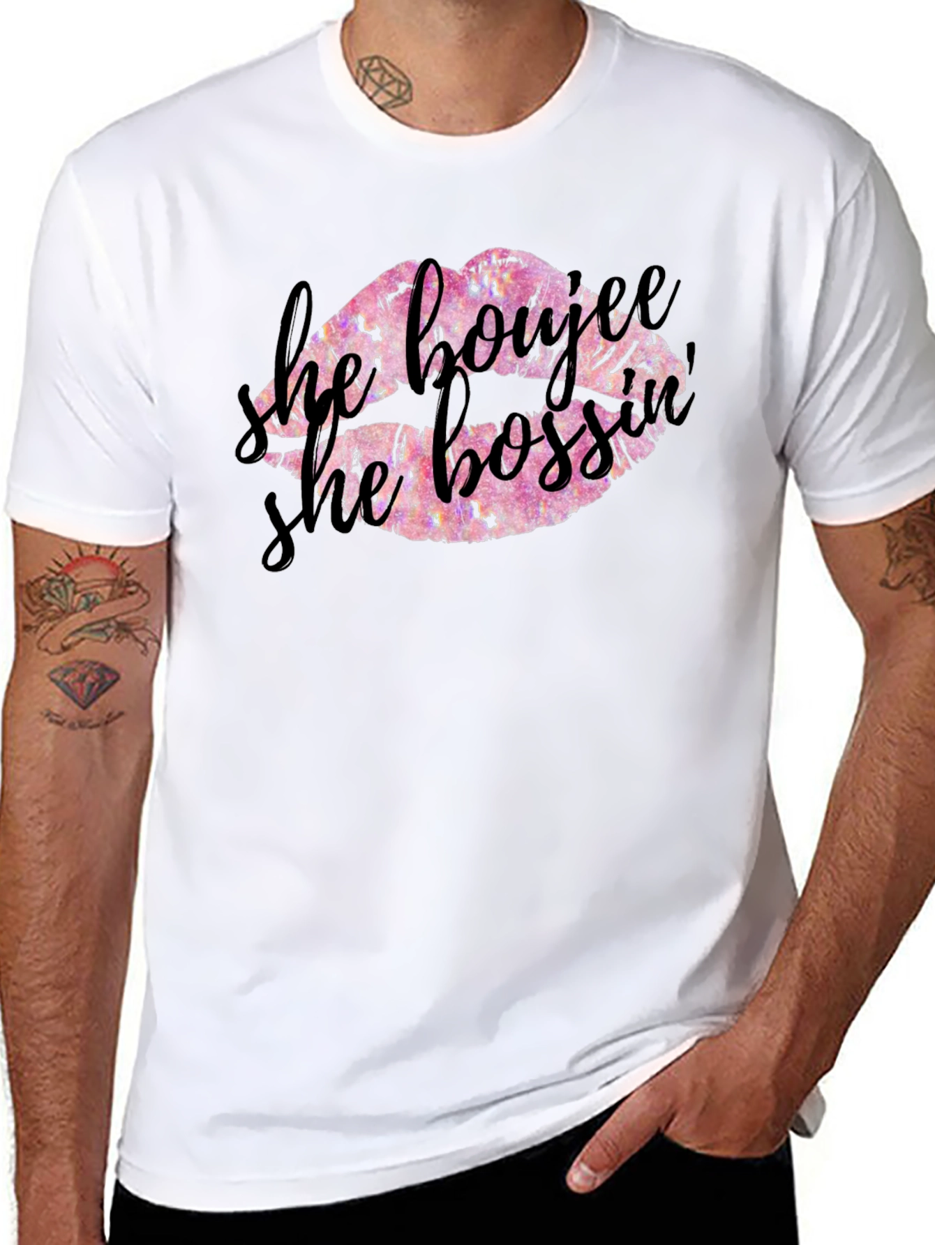 He Boujee She Bossy Graphic Tee