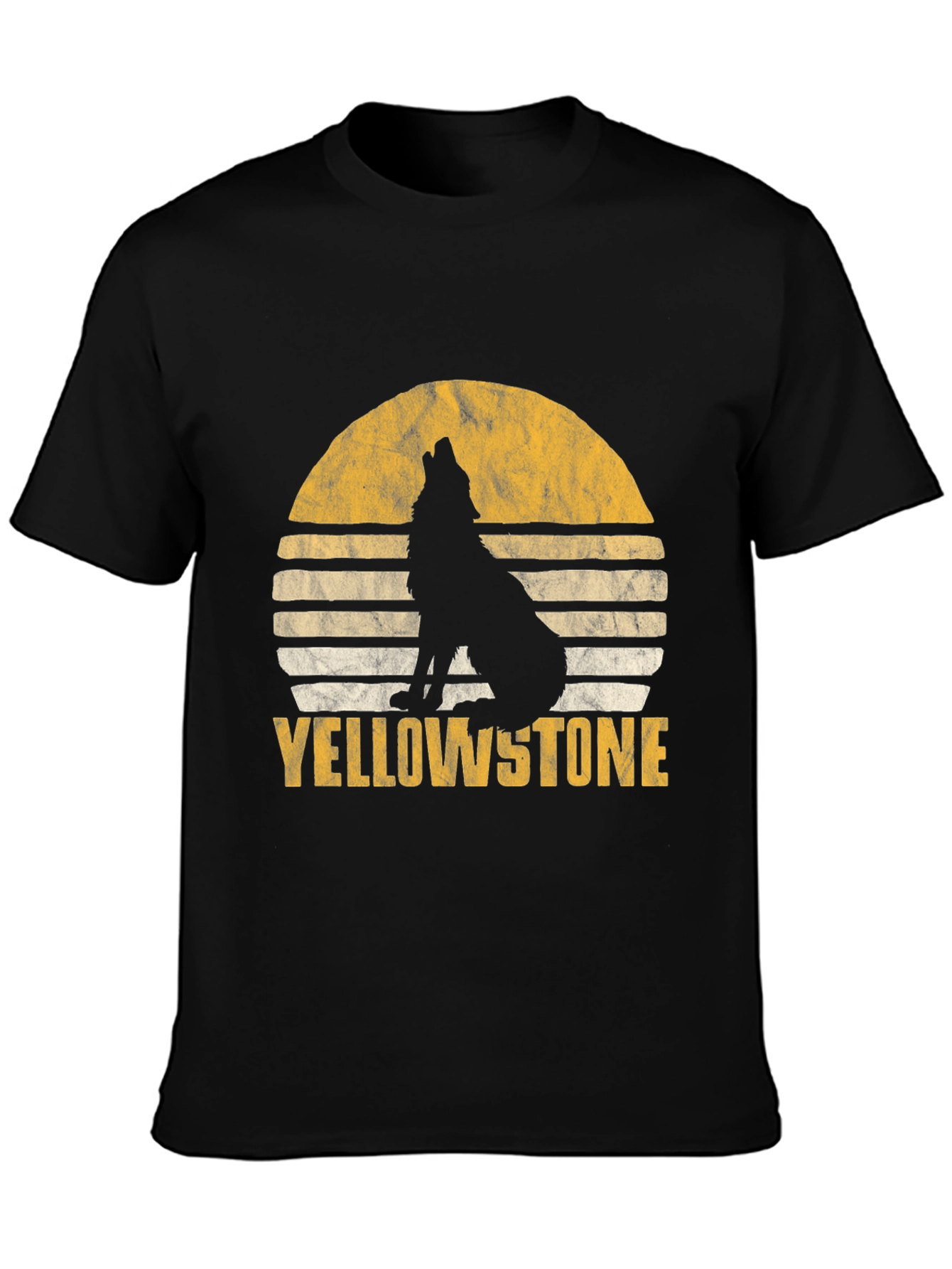 Yellowstone Wolf Sunset Graphic Tee