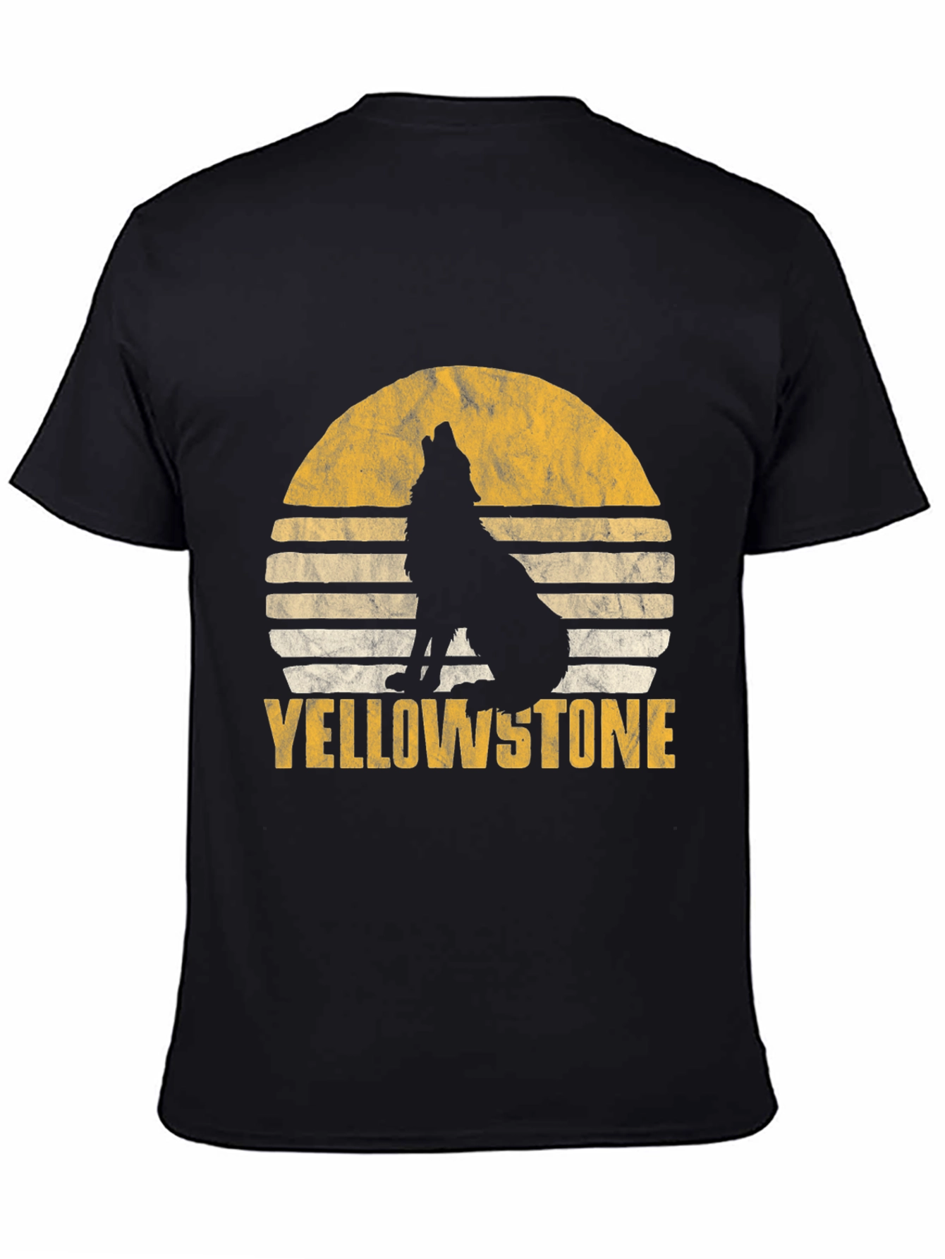 Yellowstone Wolf Sunset Graphic Tee