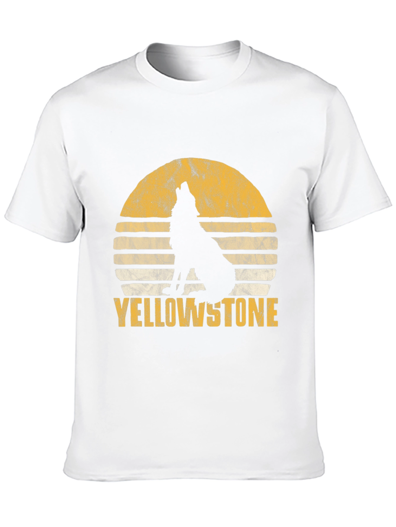 Yellowstone Wolf Sunset Graphic Tee