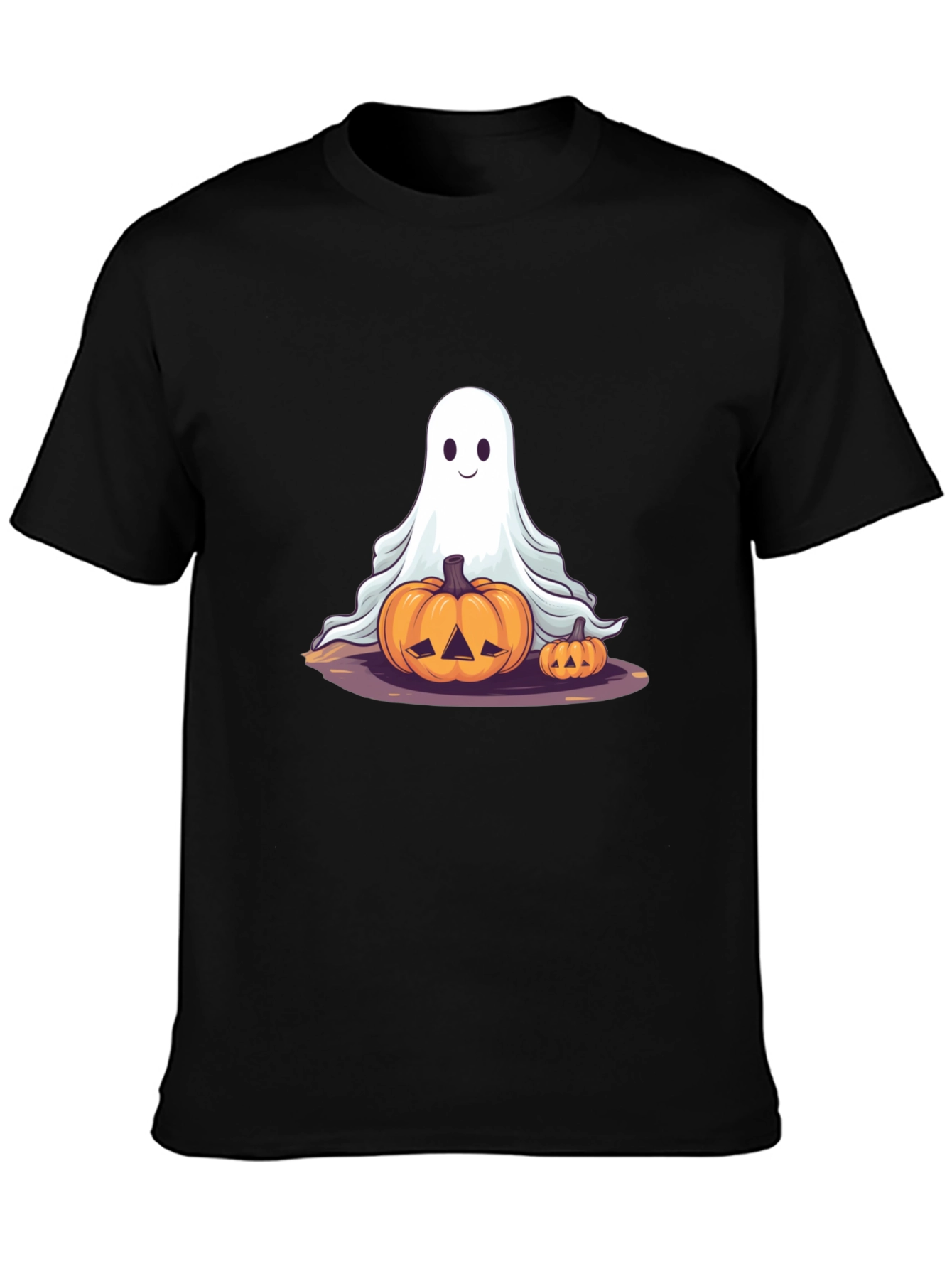 Halloween Ghost & Pumpkin T-Shirt