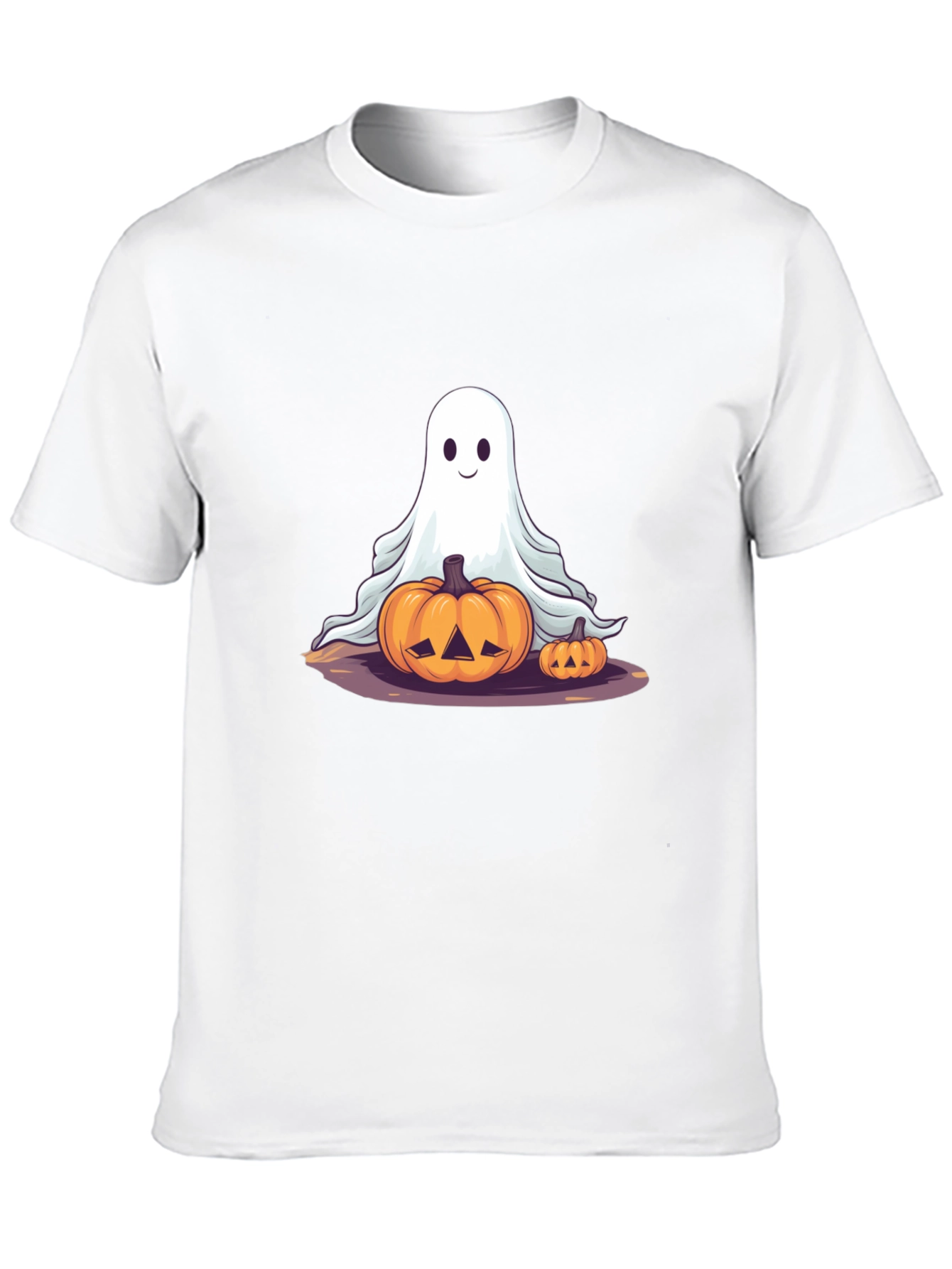 Halloween Ghost & Pumpkin T-Shirt