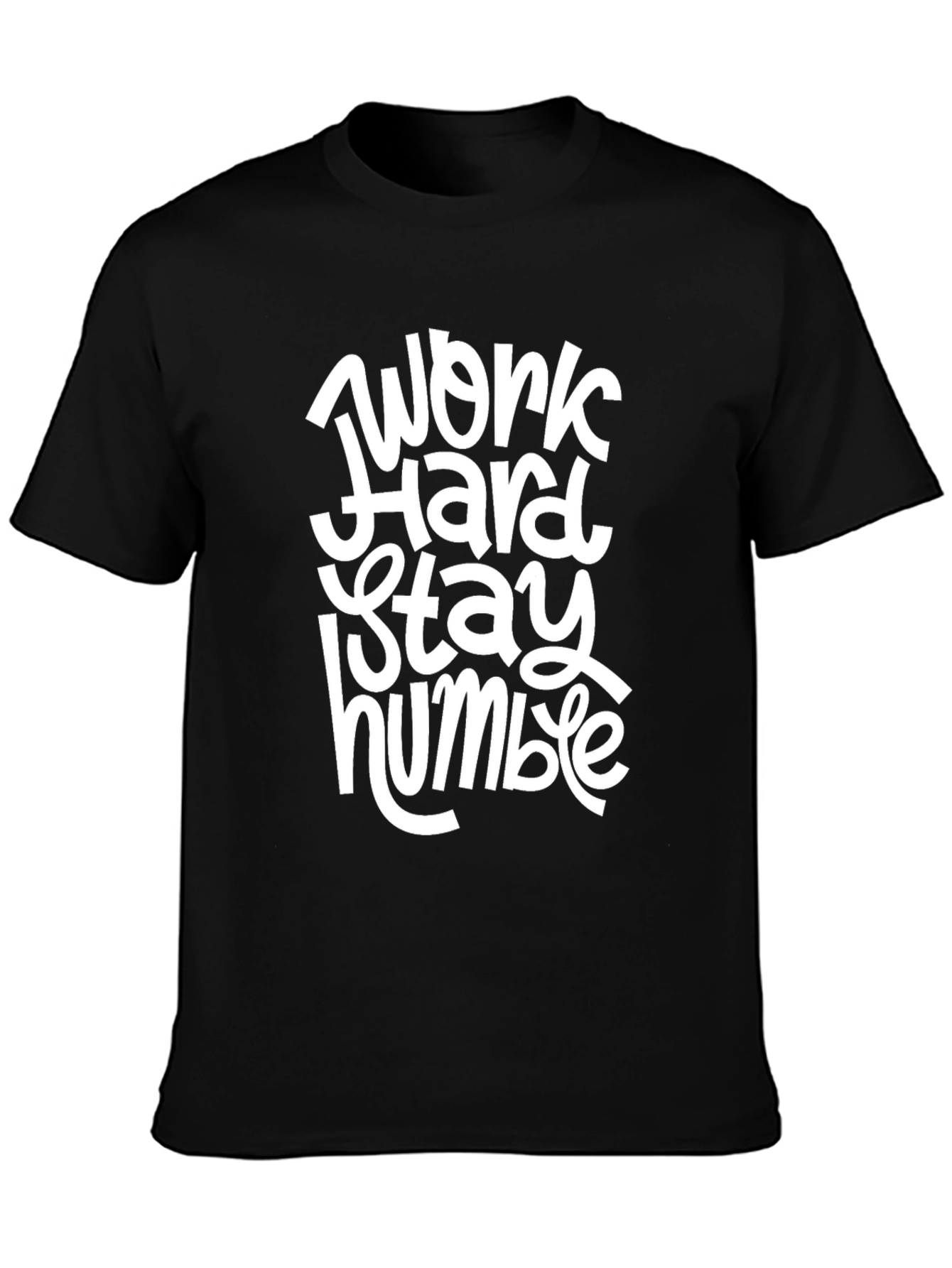 Work Hard Stay Humble Black T-Shirt