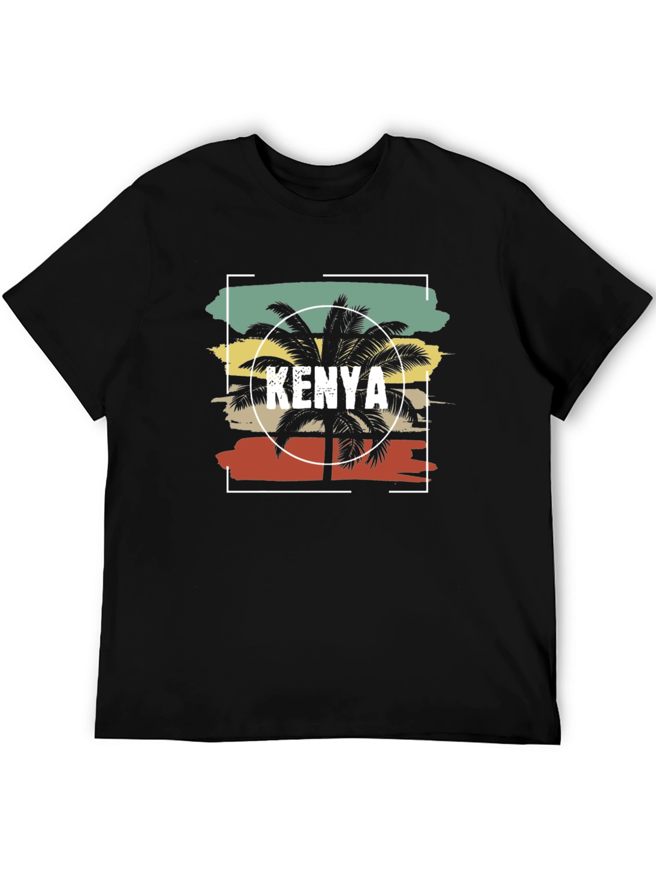 Kenya Palm Tree Graphic T-Shirt