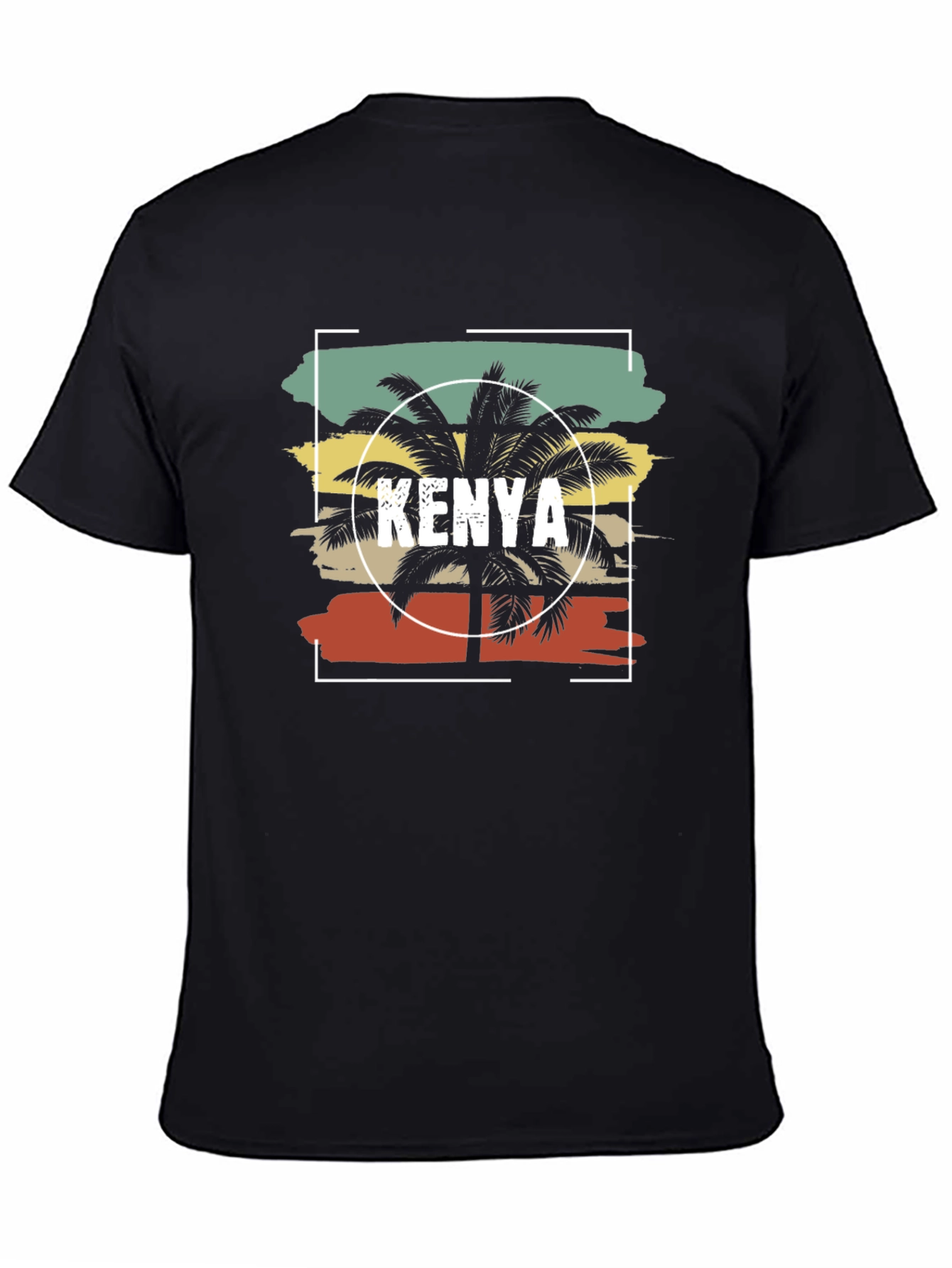 Kenya Palm Tree Graphic T-Shirt