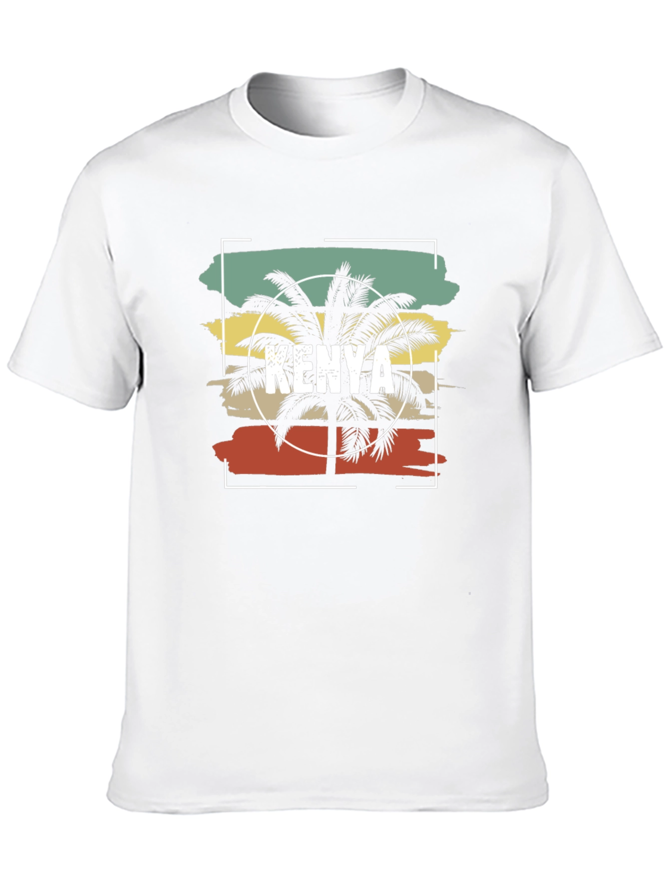 Kenya Palm Tree Graphic T-Shirt