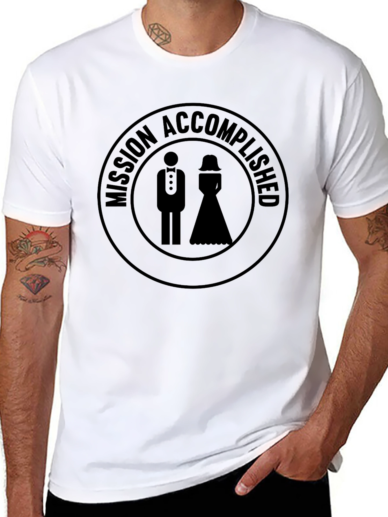 Mission Accomplished Wedding T-Shirt