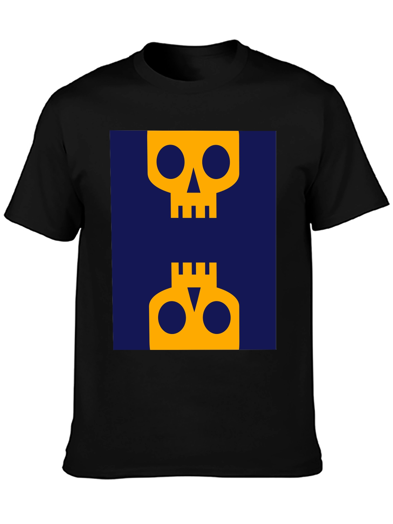 Abstract Skull Graphic Tee - Modern Art Shirt