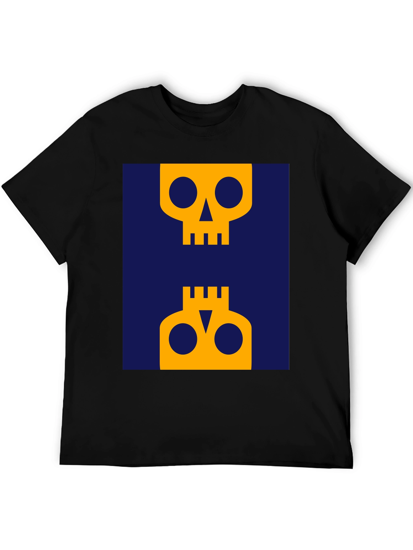 Abstract Skull Graphic Tee - Modern Art Shirt