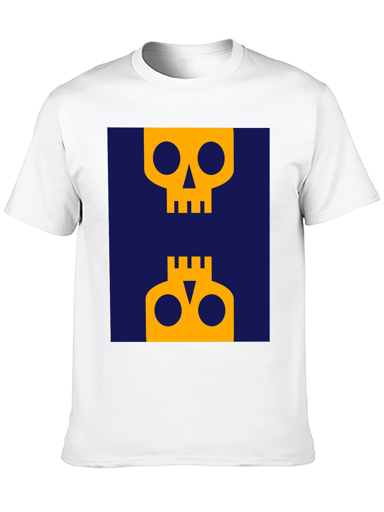 Abstract Skull Graphic Tee - Modern Art Shirt