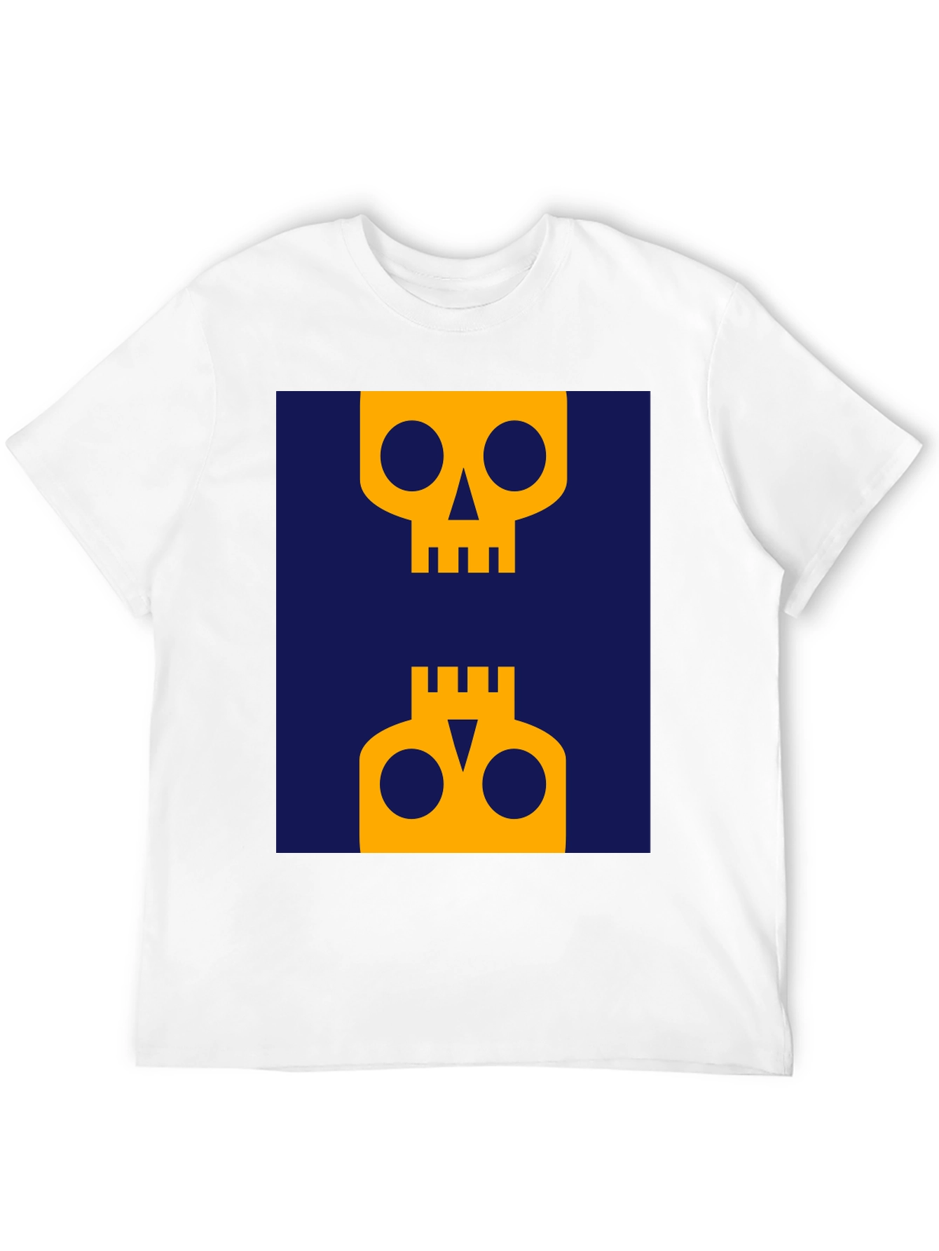 Abstract Skull Graphic Tee - Modern Art Shirt