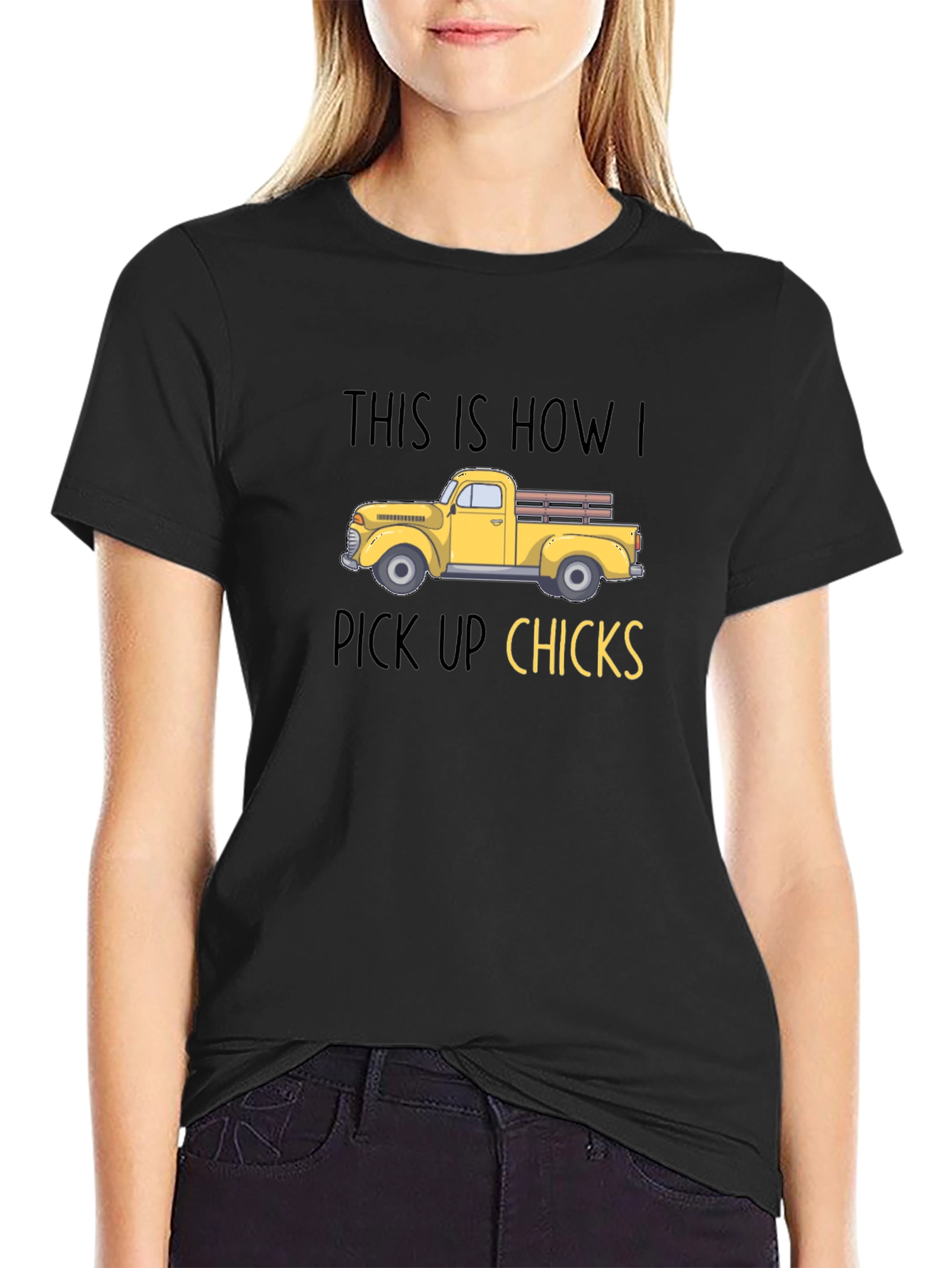 Funny Truck Pick Up Chicks T-Shirt