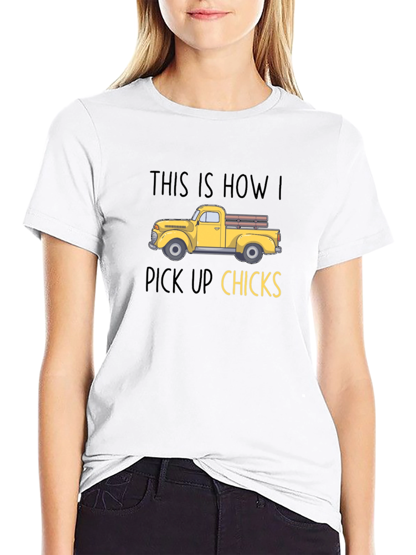 Funny Truck Pick Up Chicks T-Shirt