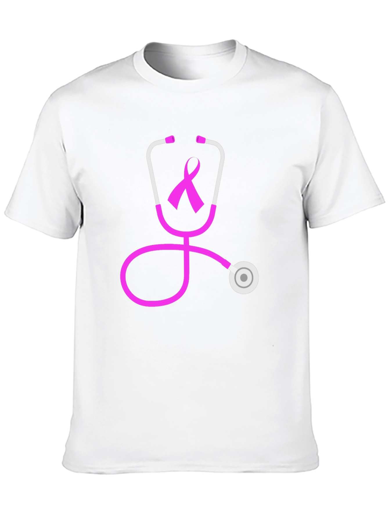 Breast Cancer Awareness Stethoscope Graphic Tee