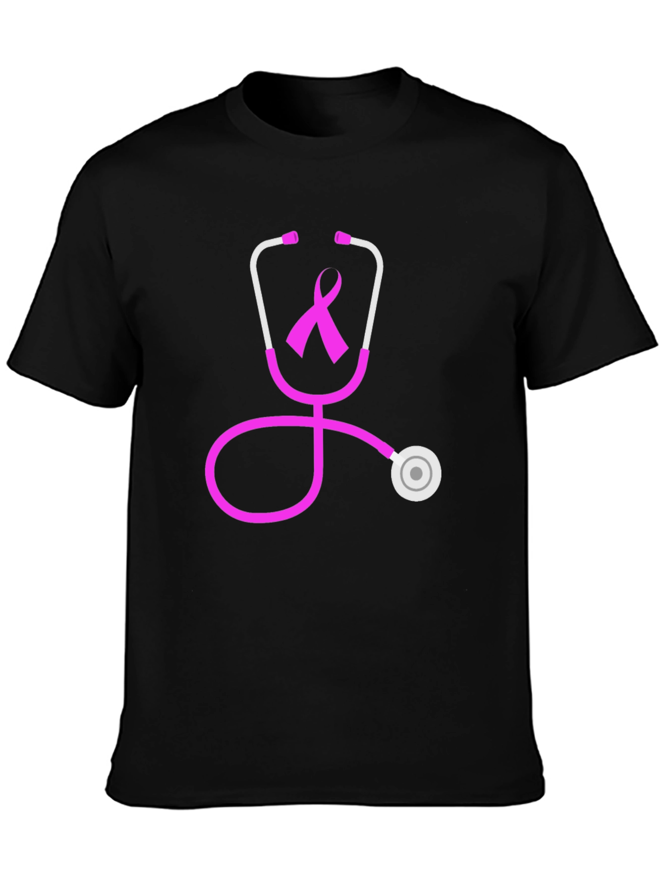 Breast Cancer Awareness Stethoscope Graphic Tee
