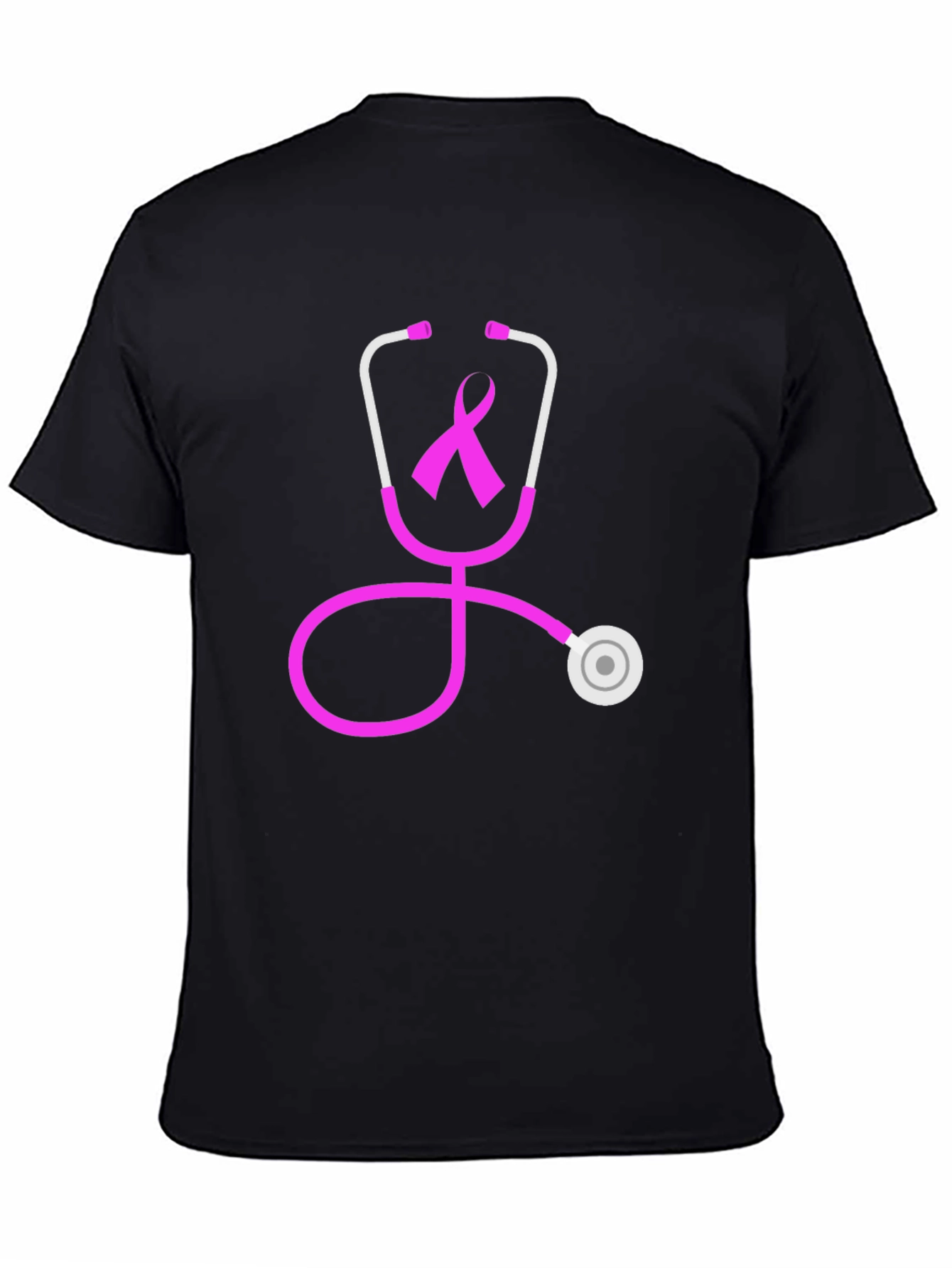 Breast Cancer Awareness Stethoscope Graphic Tee
