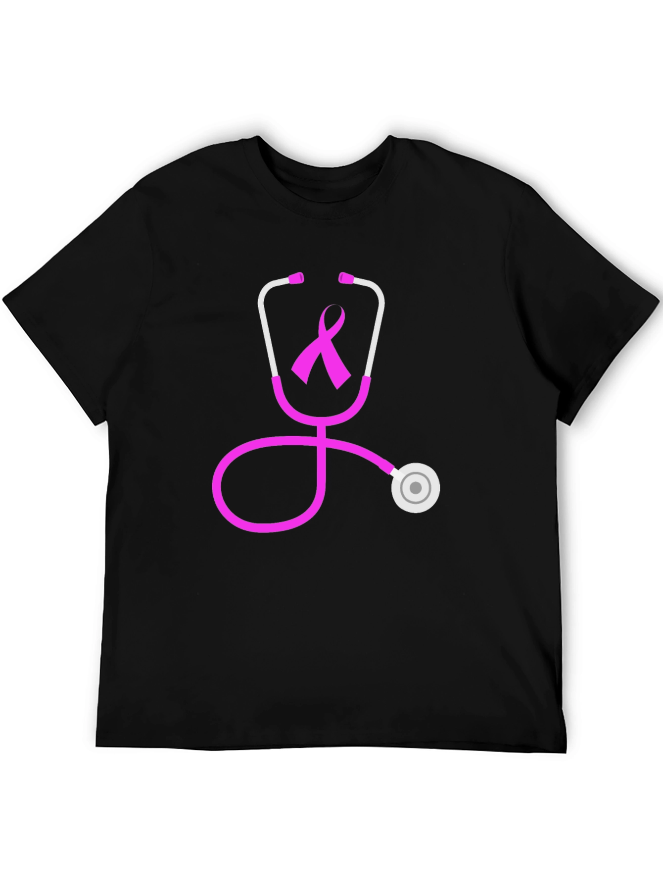 Breast Cancer Awareness Stethoscope Graphic Tee