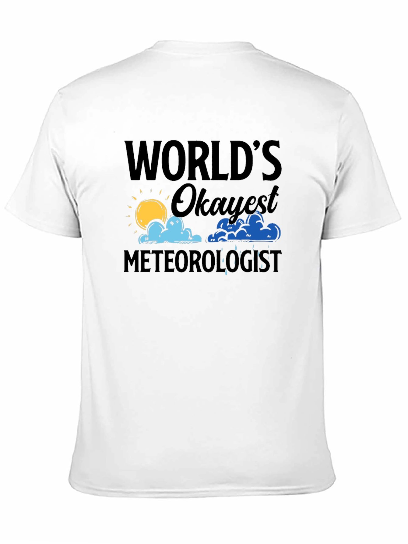 Worlds Okayest Meteorologist Black T-Shirt