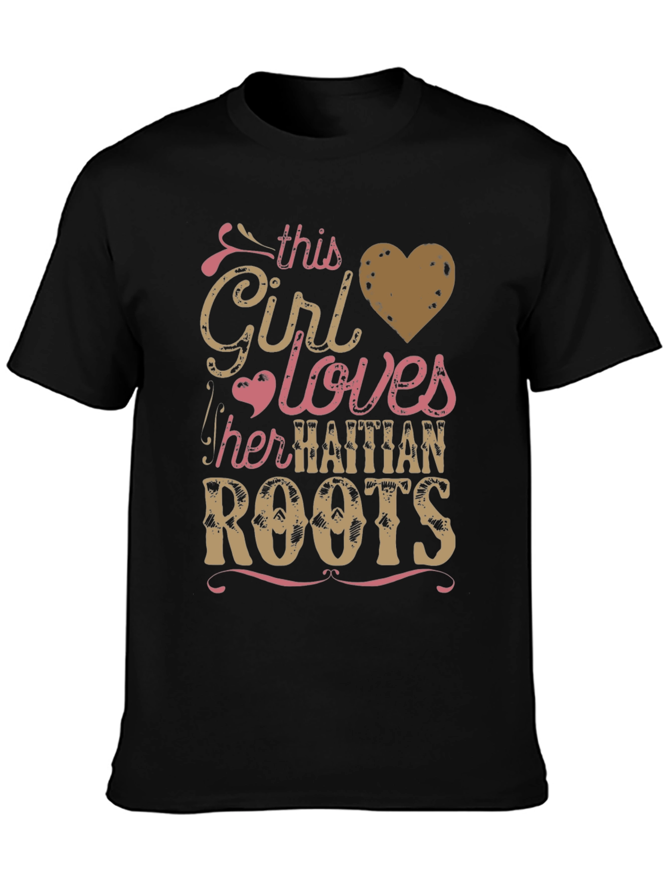 Girl Loves Haitian Roots Graphic Tee