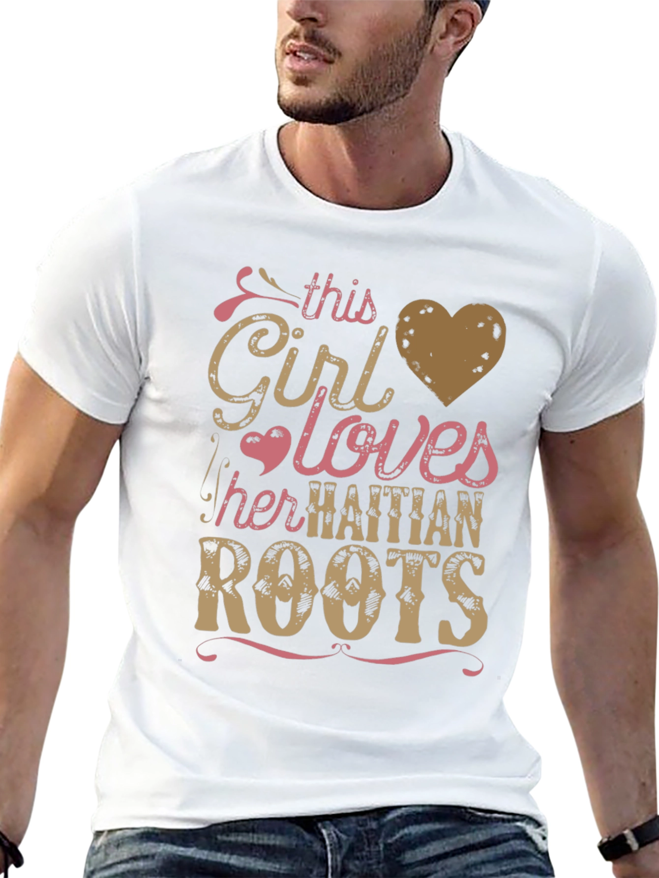 Girl Loves Haitian Roots Graphic Tee